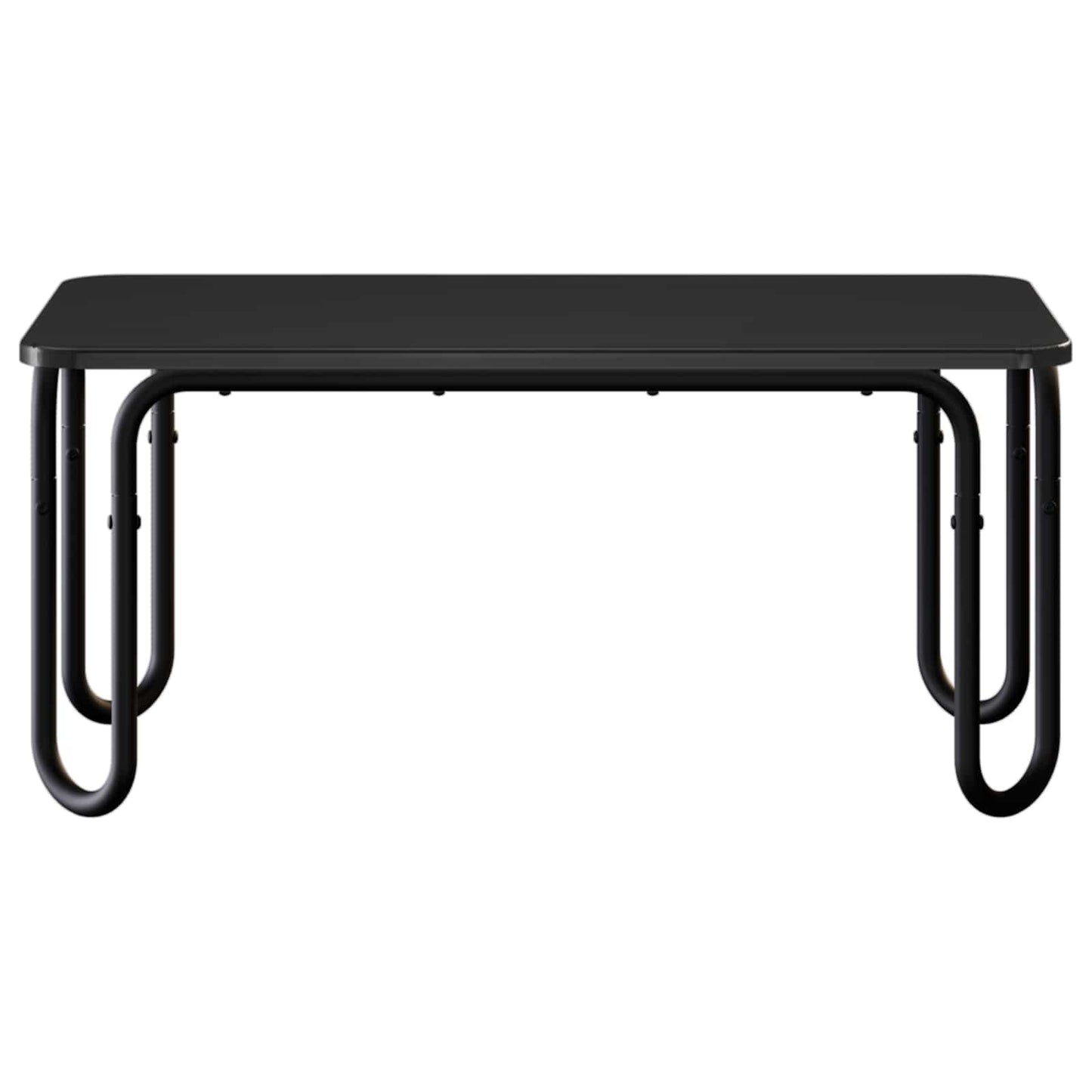 Salontafel Zwart 100 x 50 x 45 cm Bewerkt hout is nu te koop bij PeponiXL, paradijselijk wonen!