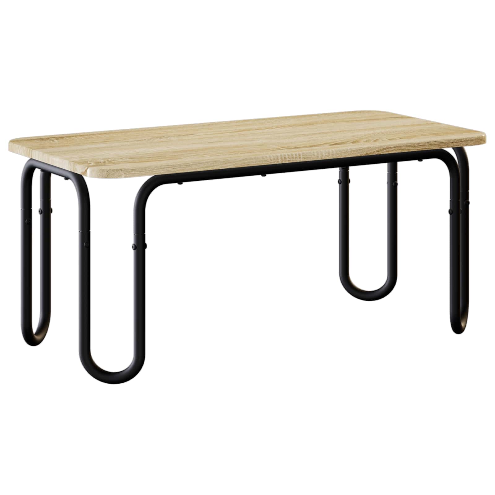 Salontafel Sonoma Eiken 100 x 50 x 45 cm Bewerkt hout is nu te koop bij PeponiXL, paradijselijk wonen!