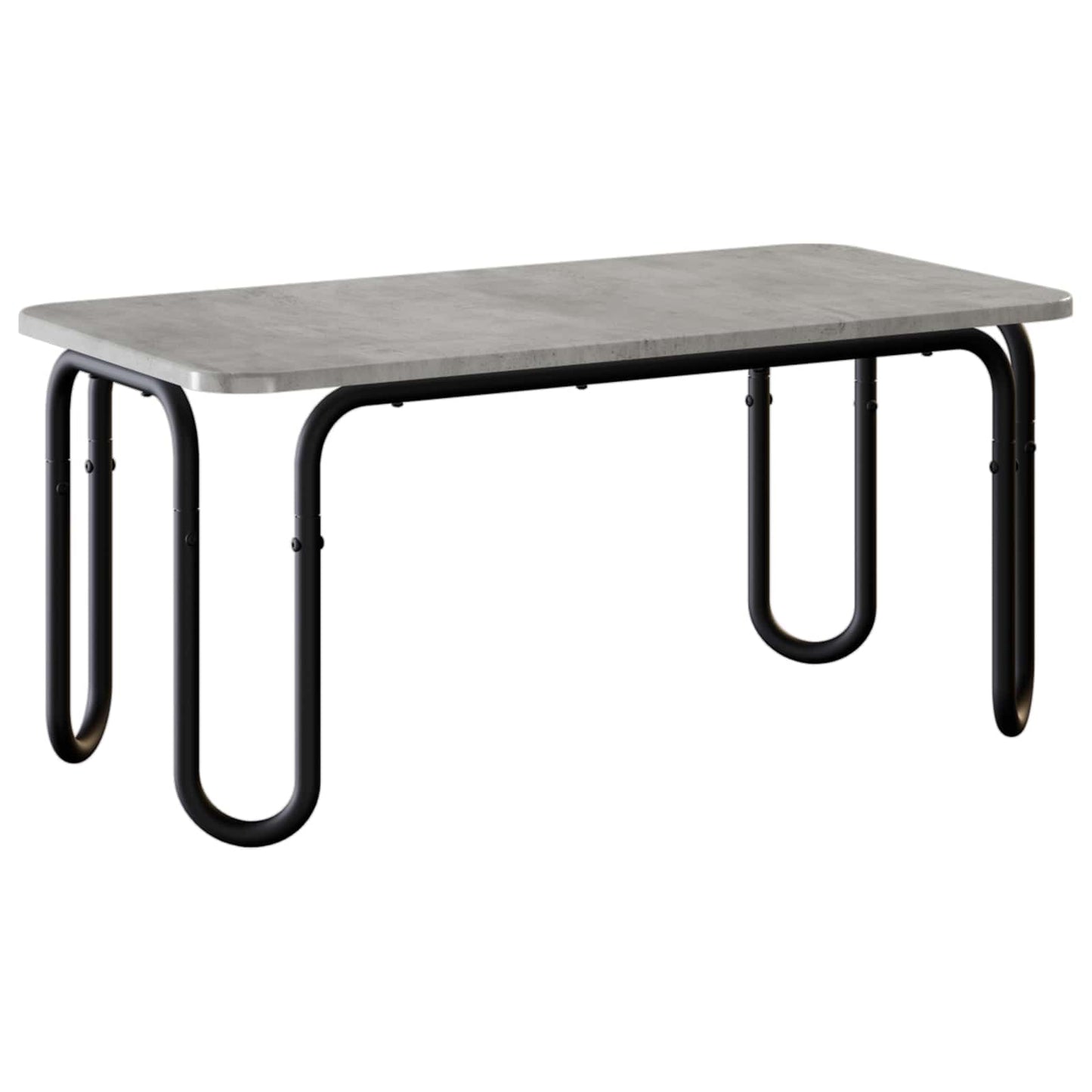 Salontafel Betongrijs 100 x 50 x 45 cm Bewerkt hout is nu te koop bij PeponiXL, paradijselijk wonen!