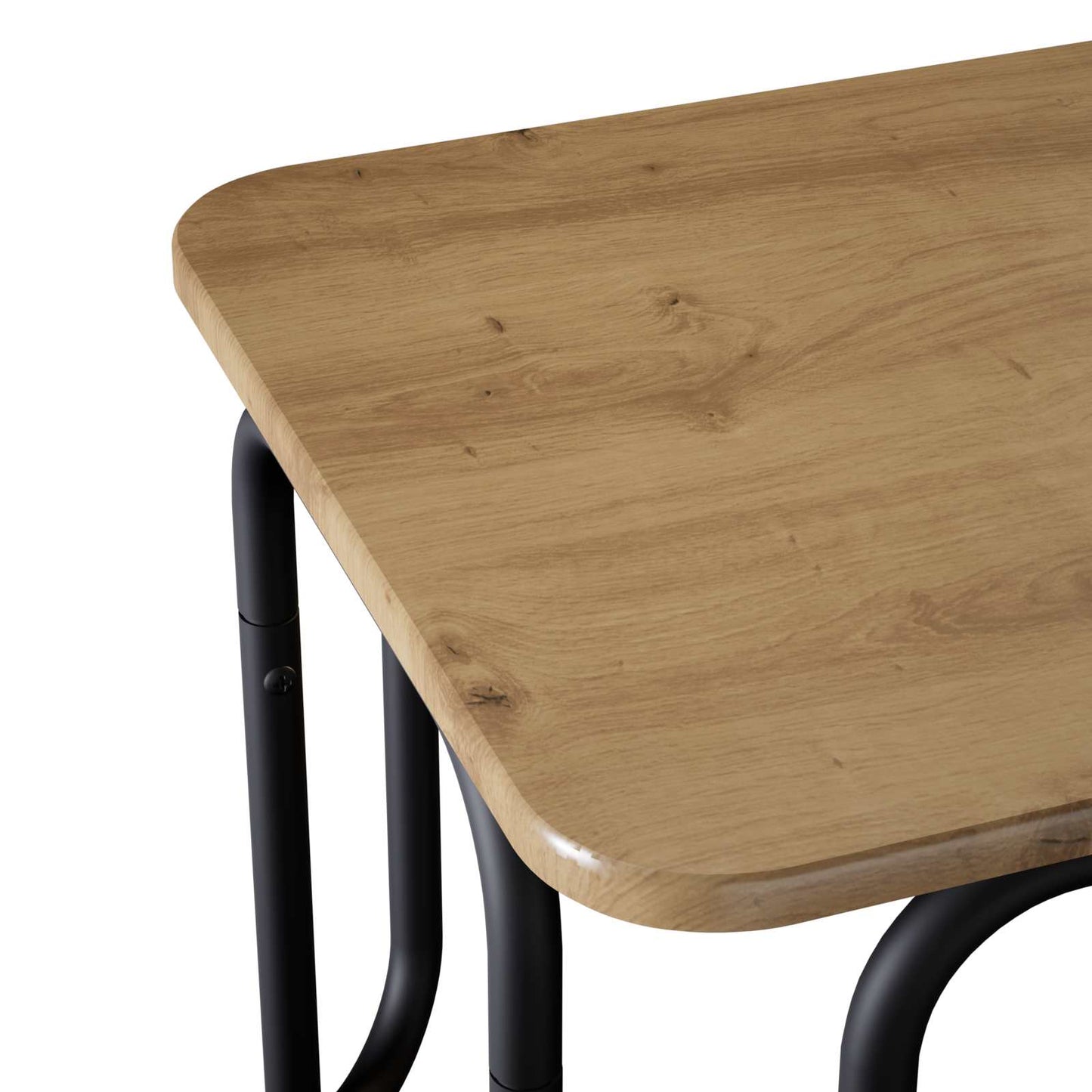 Salontafel Artisanaal eiken 100 x 50 x 45 cm Bewerkt hout is nu te koop bij PeponiXL, paradijselijk wonen!