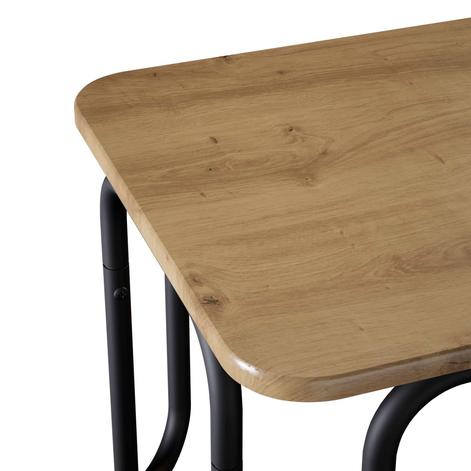Salontafel Artisanaal eiken 100 x 50 x 45 cm Bewerkt hout is nu te koop bij PeponiXL, paradijselijk wonen!
