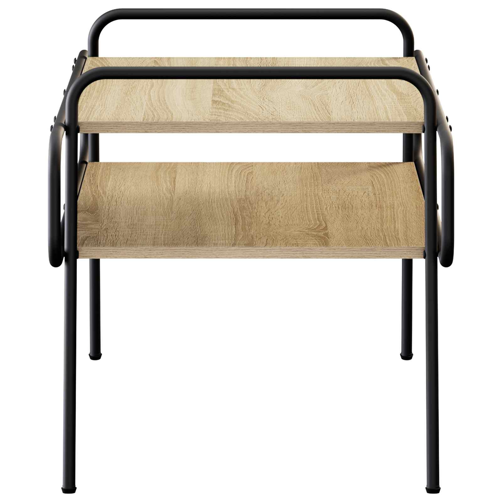 Salontafel Sonoma Eiken 70 x 50 x 51 cm Bewerkt hout is nu te koop bij PeponiXL, paradijselijk wonen!
