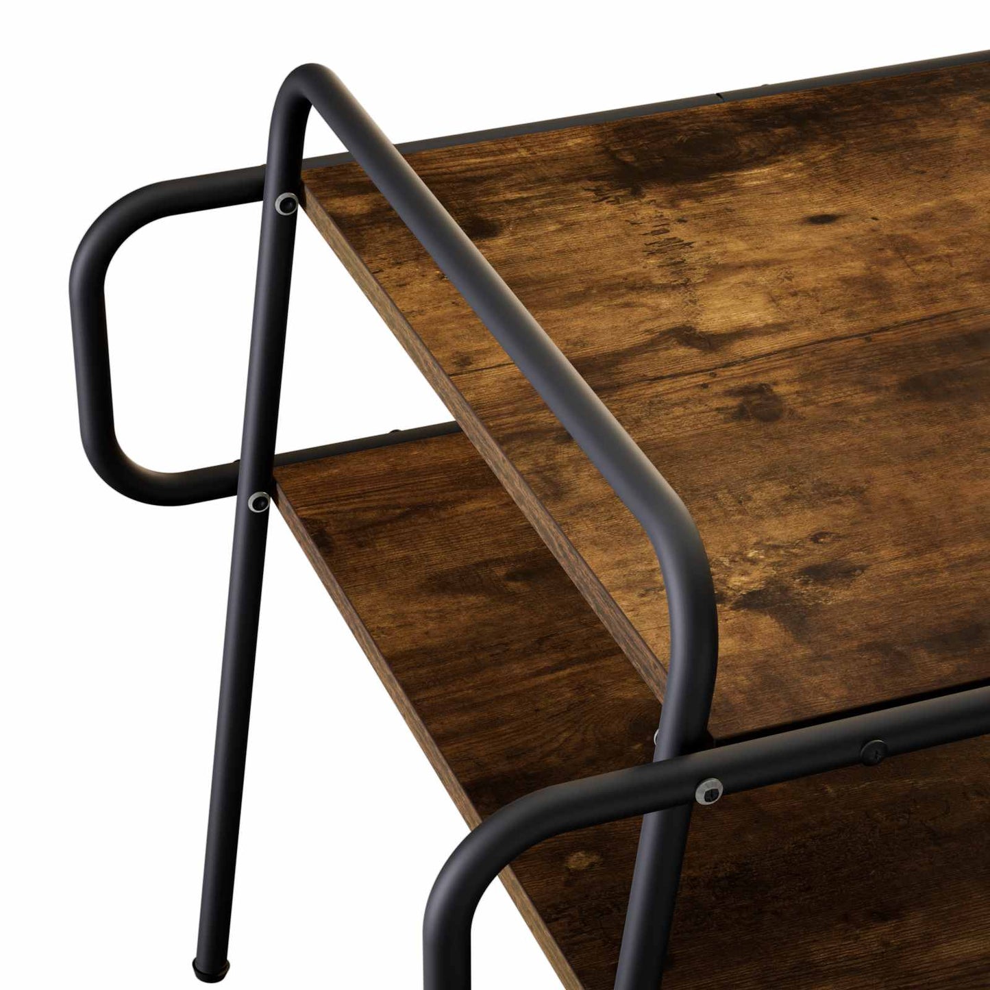 Salontafel Gerookt eiken 70 x 50 x 51 cm Bewerkt hout is nu te koop bij PeponiXL, paradijselijk wonen!
