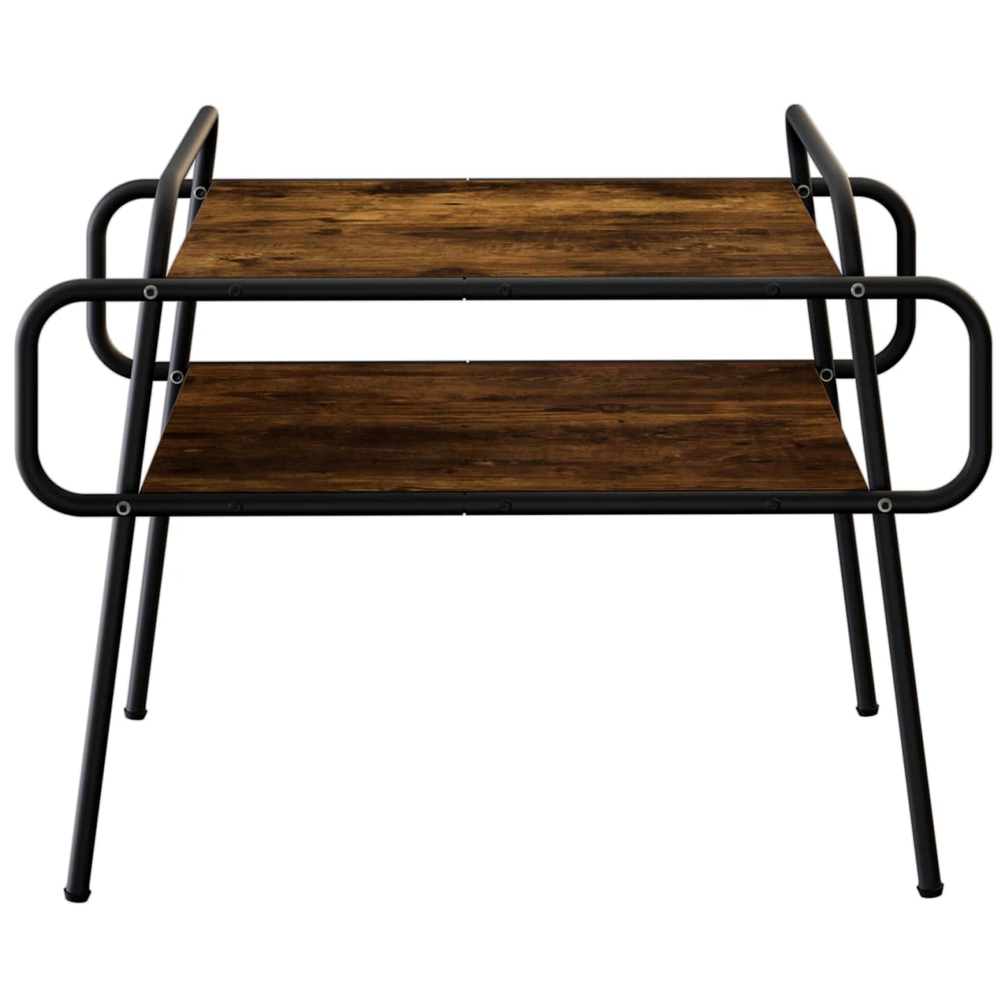 Salontafel Gerookt eiken 70 x 50 x 51 cm Bewerkt hout is nu te koop bij PeponiXL, paradijselijk wonen!