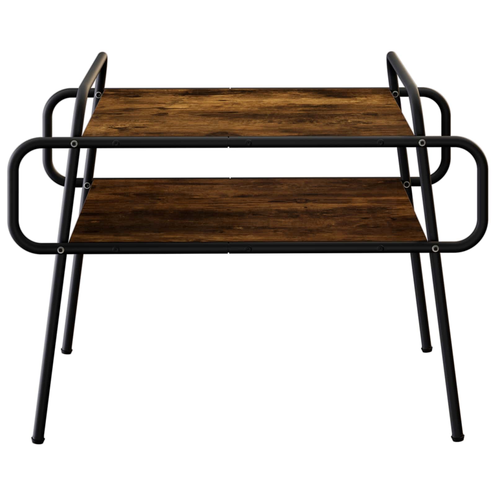 Salontafel Gerookt eiken 70 x 50 x 51 cm Bewerkt hout is nu te koop bij PeponiXL, paradijselijk wonen!