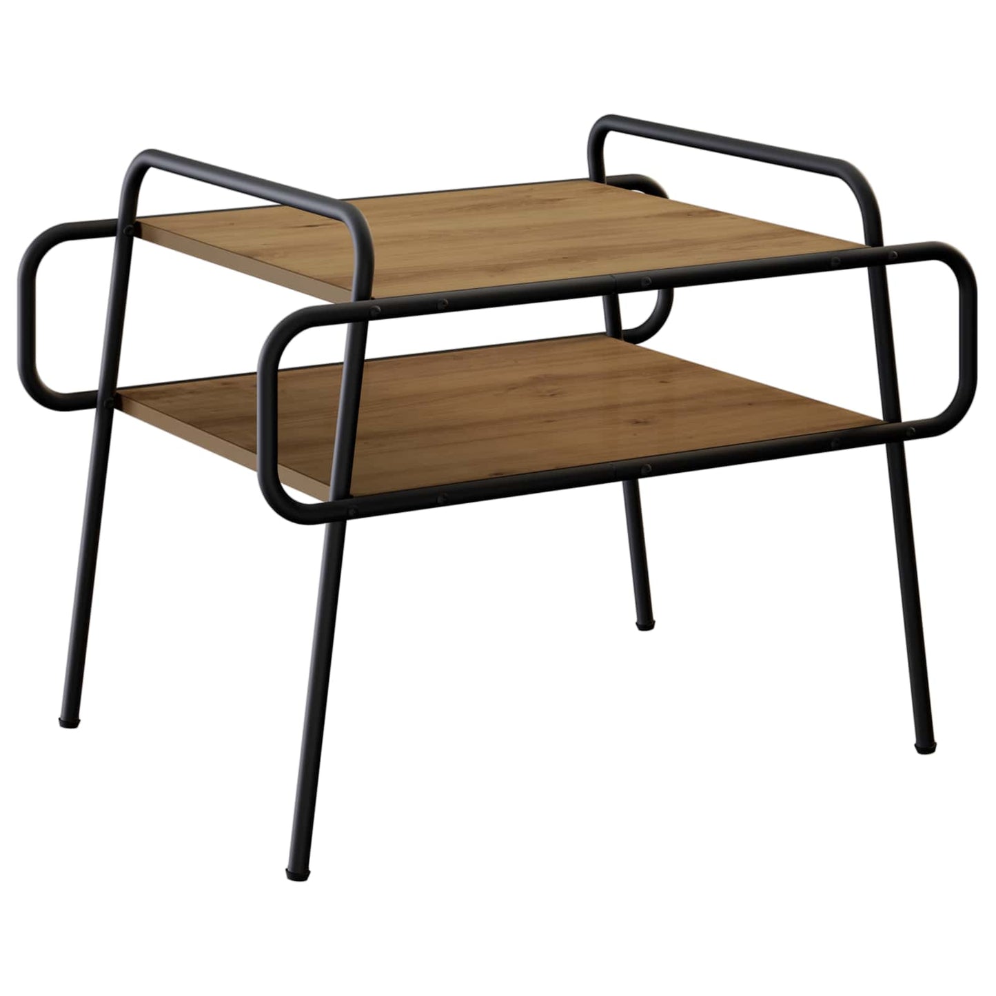 Salontafel Artisanaal eiken 70 x 50 x 51 cm Bewerkt hout is nu te koop bij PeponiXL, paradijselijk wonen!