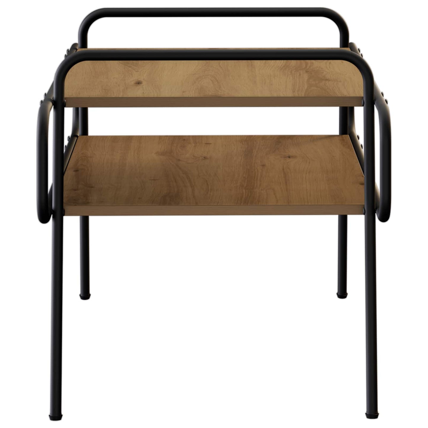 Salontafel Artisanaal eiken 70 x 50 x 51 cm Bewerkt hout is nu te koop bij PeponiXL, paradijselijk wonen!
