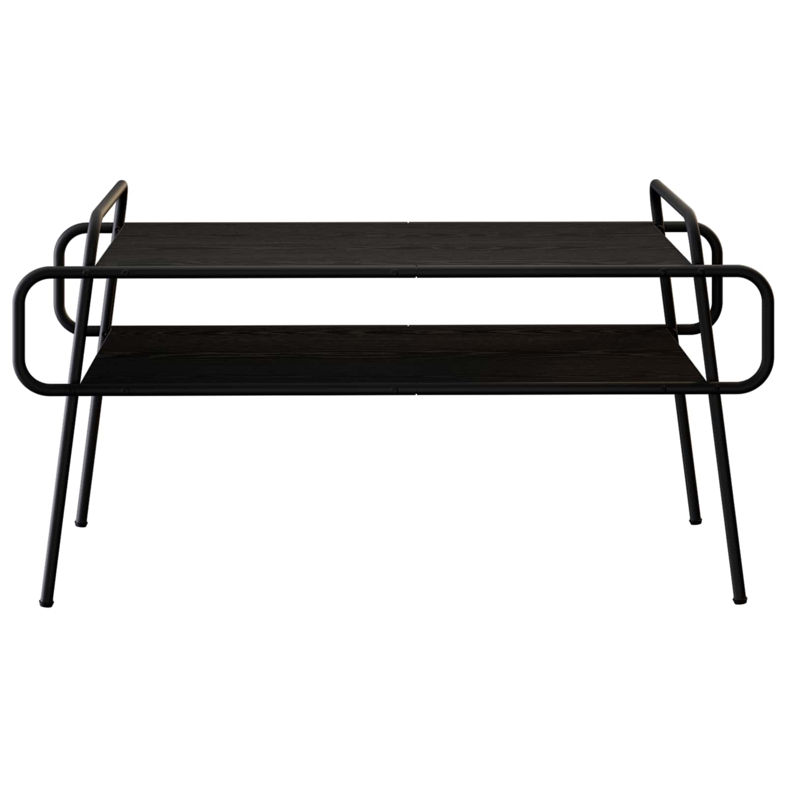 Salontafel Zwart eiken 100 x 50 x 51 cm Bewerkt hout is nu te koop bij PeponiXL, paradijselijk wonen!