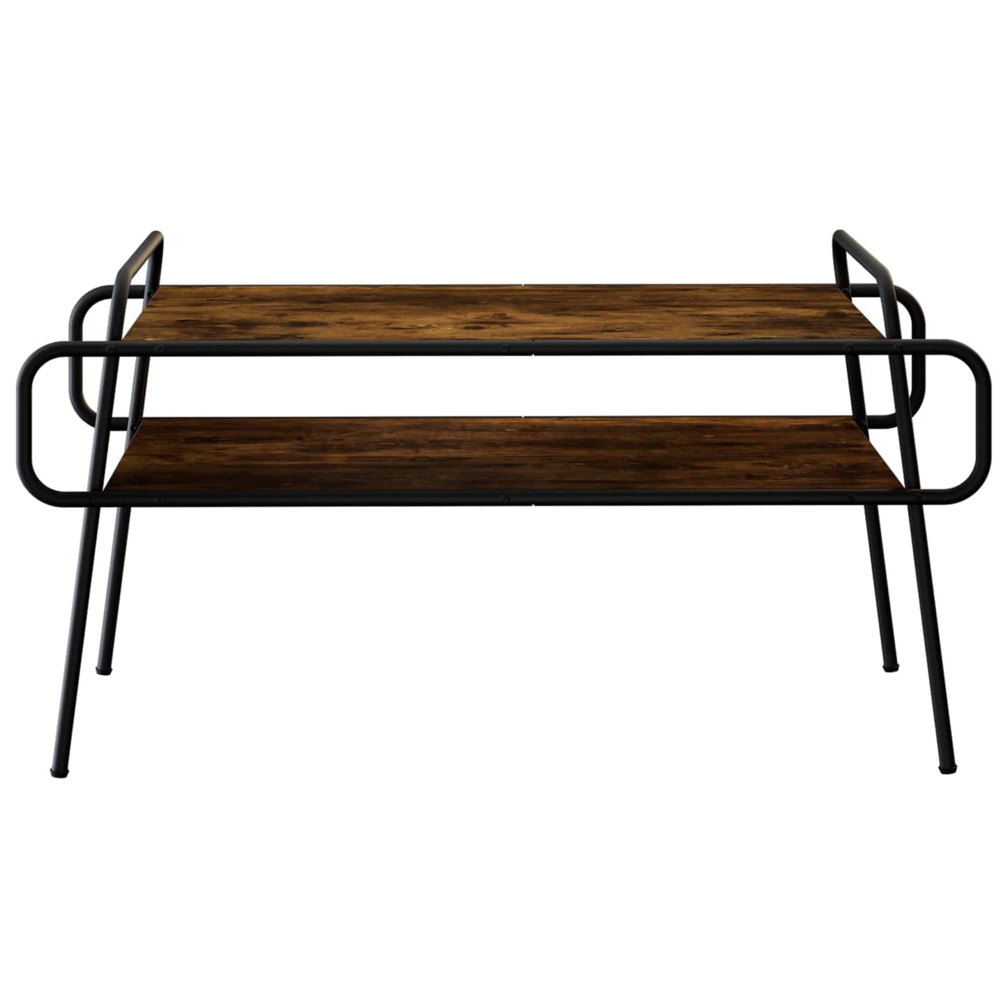 Salontafel Gerookt eiken 100 x 50 x 51 cm Bewerkt hout is nu te koop bij PeponiXL, paradijselijk wonen!