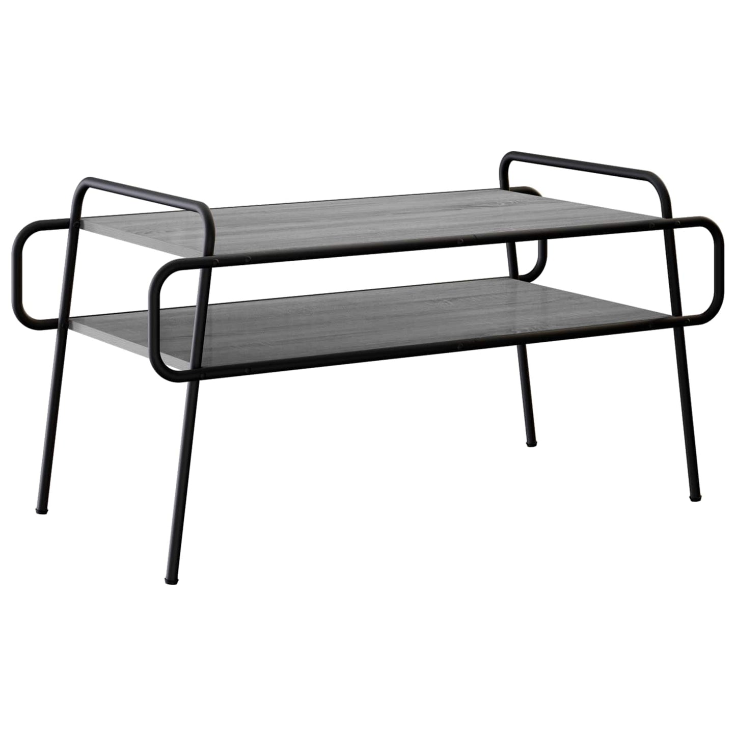 Salontafel Grijs Sonoma 100 x 50 x 51 cm Bewerkt hout is nu te koop bij PeponiXL, paradijselijk wonen!