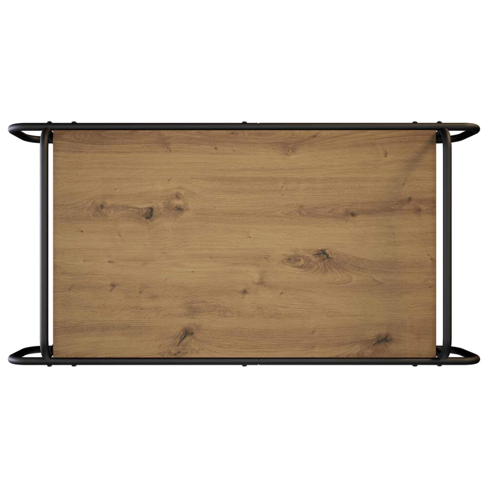 Salontafel Artisanaal eiken 100 x 50 x 51 cm Bewerkt hout is nu te koop bij PeponiXL, paradijselijk wonen!
