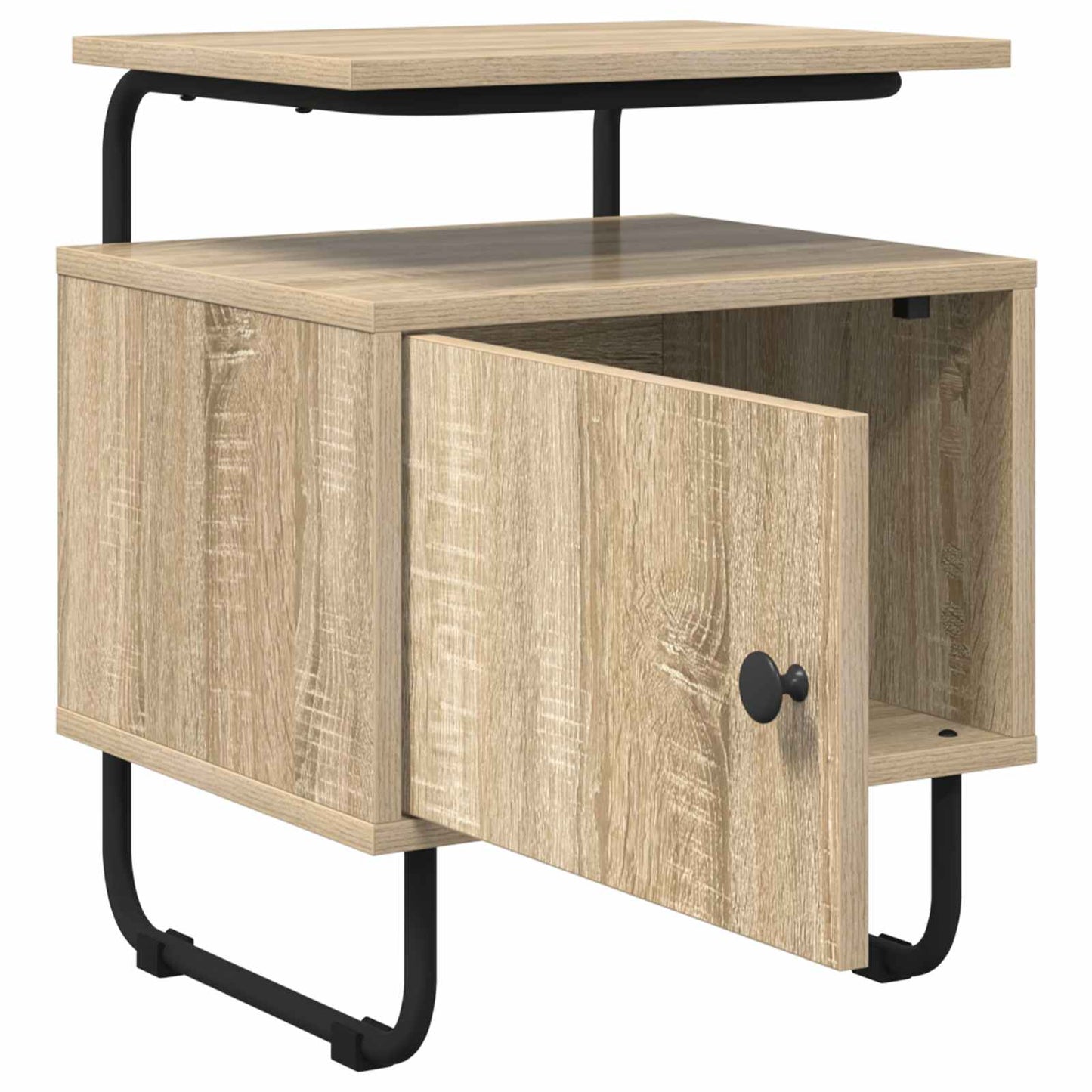 Nachtkastje 2 st Sonoma Eiken 40 x 36,5 x 50 cm Bewerkt hout is nu te koop bij PeponiXL, paradijselijk wonen!