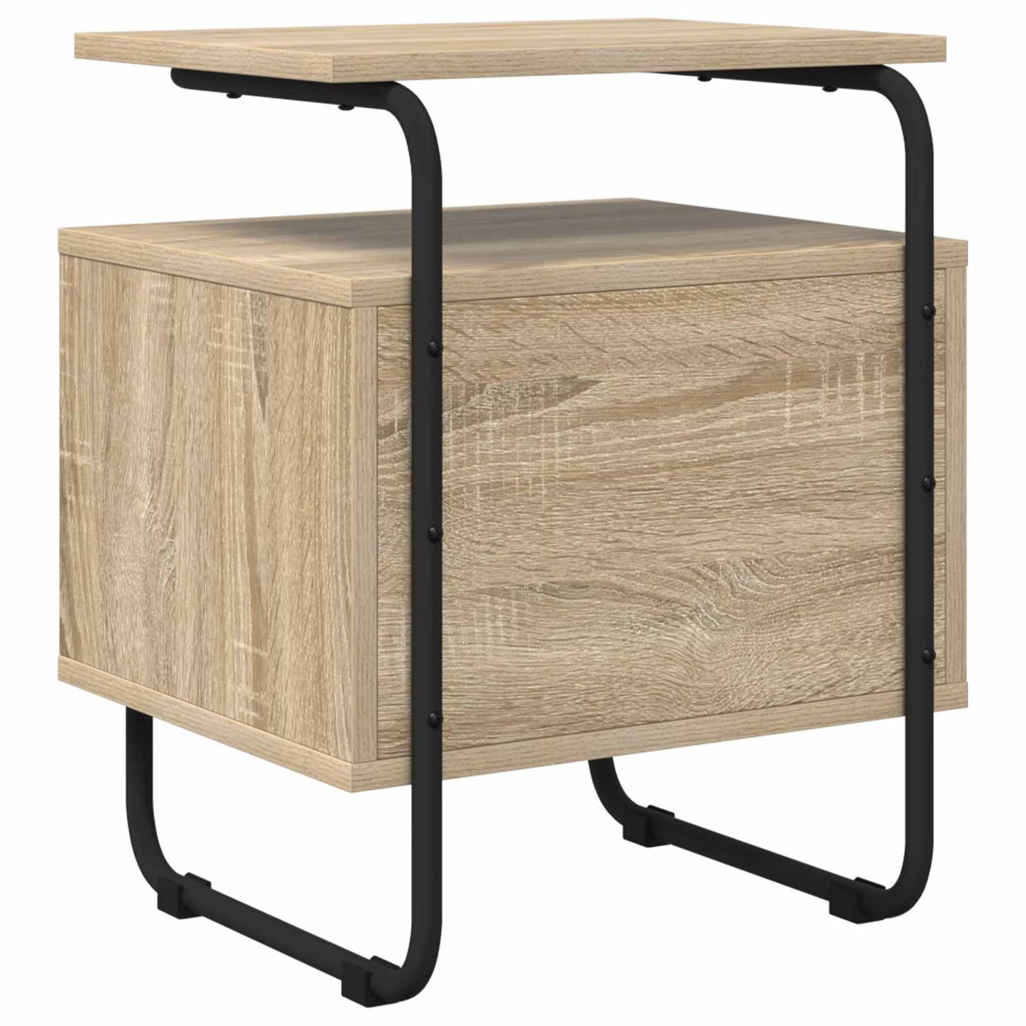 Nachtkastje 2 st Sonoma Eiken 40 x 36,5 x 50 cm Bewerkt hout is nu te koop bij PeponiXL, paradijselijk wonen!