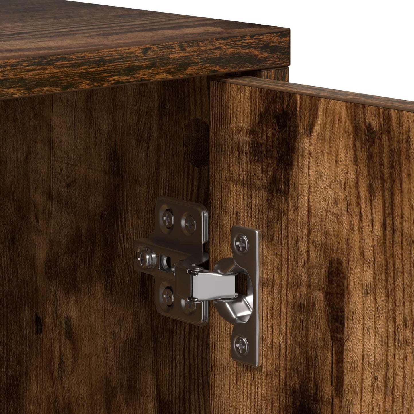Nachtkastje 2 st Gerookt eiken 40 x 36,5 x 50 cm Bewerkt hout is nu te koop bij PeponiXL, paradijselijk wonen!
