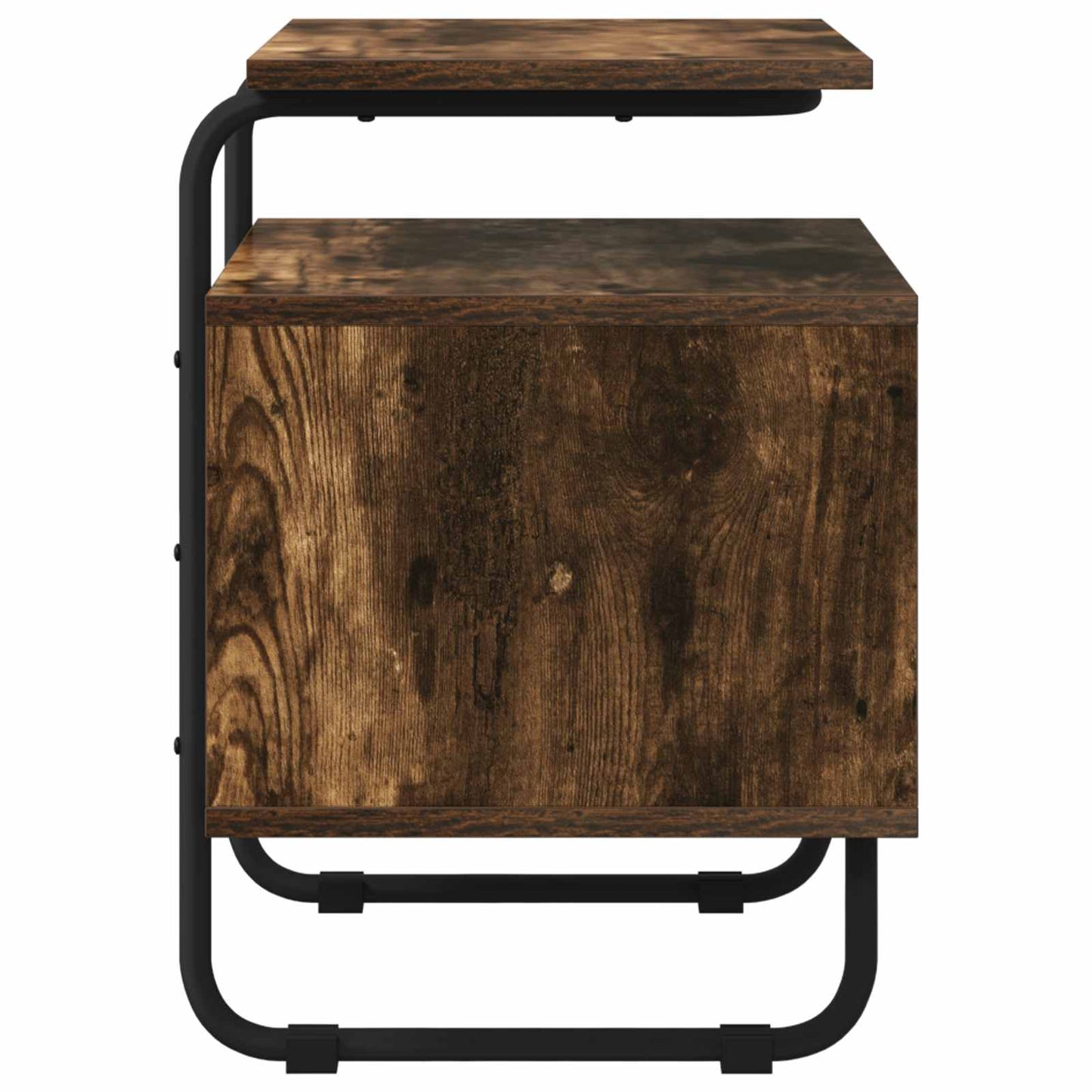 Nachtkastje 2 st Gerookt eiken 40 x 36,5 x 50 cm Bewerkt hout is nu te koop bij PeponiXL, paradijselijk wonen!