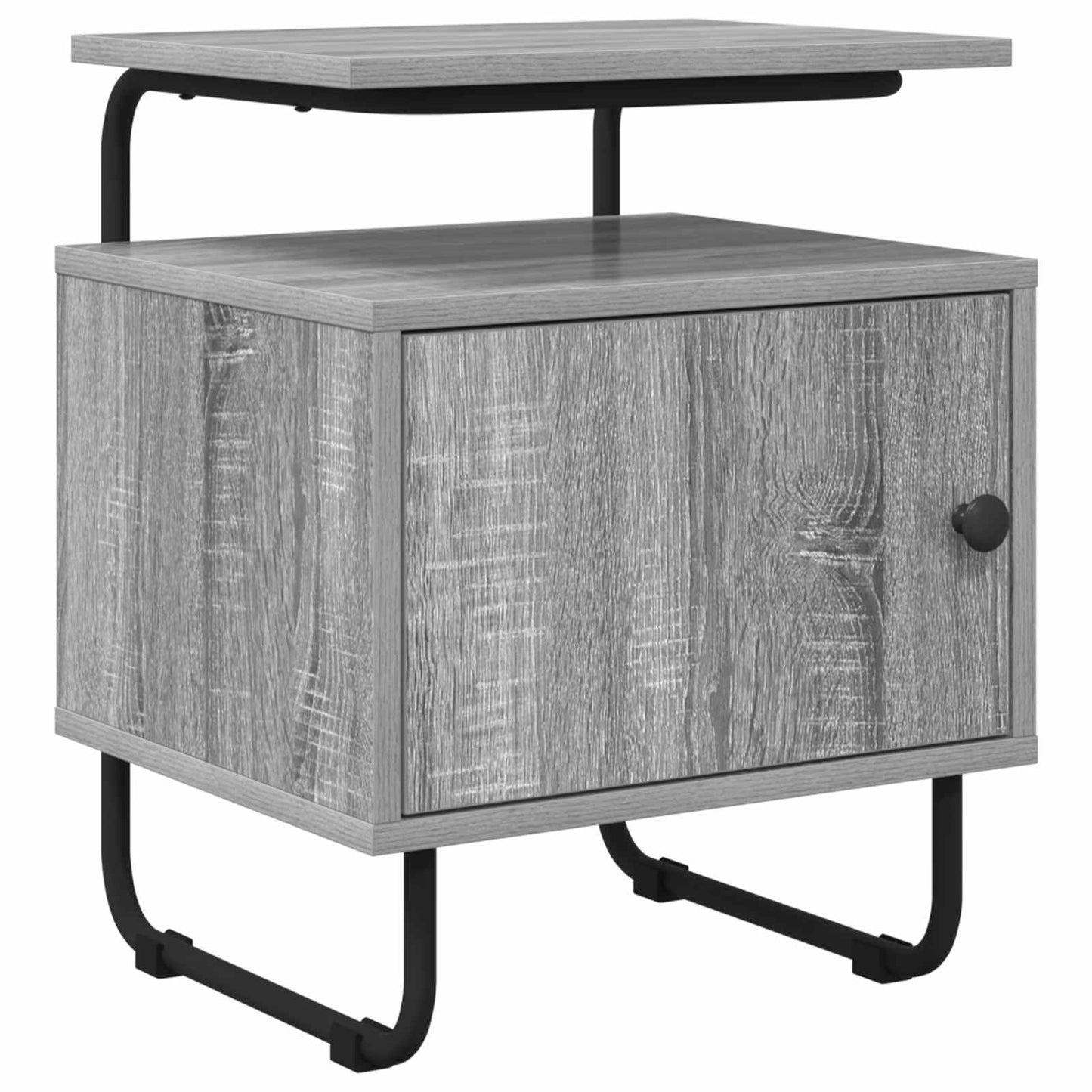 Nachtkastje 2 st Grijs Sonoma 40 x 36,5 x 50 cm Bewerkt hout is nu te koop bij PeponiXL, paradijselijk wonen!
