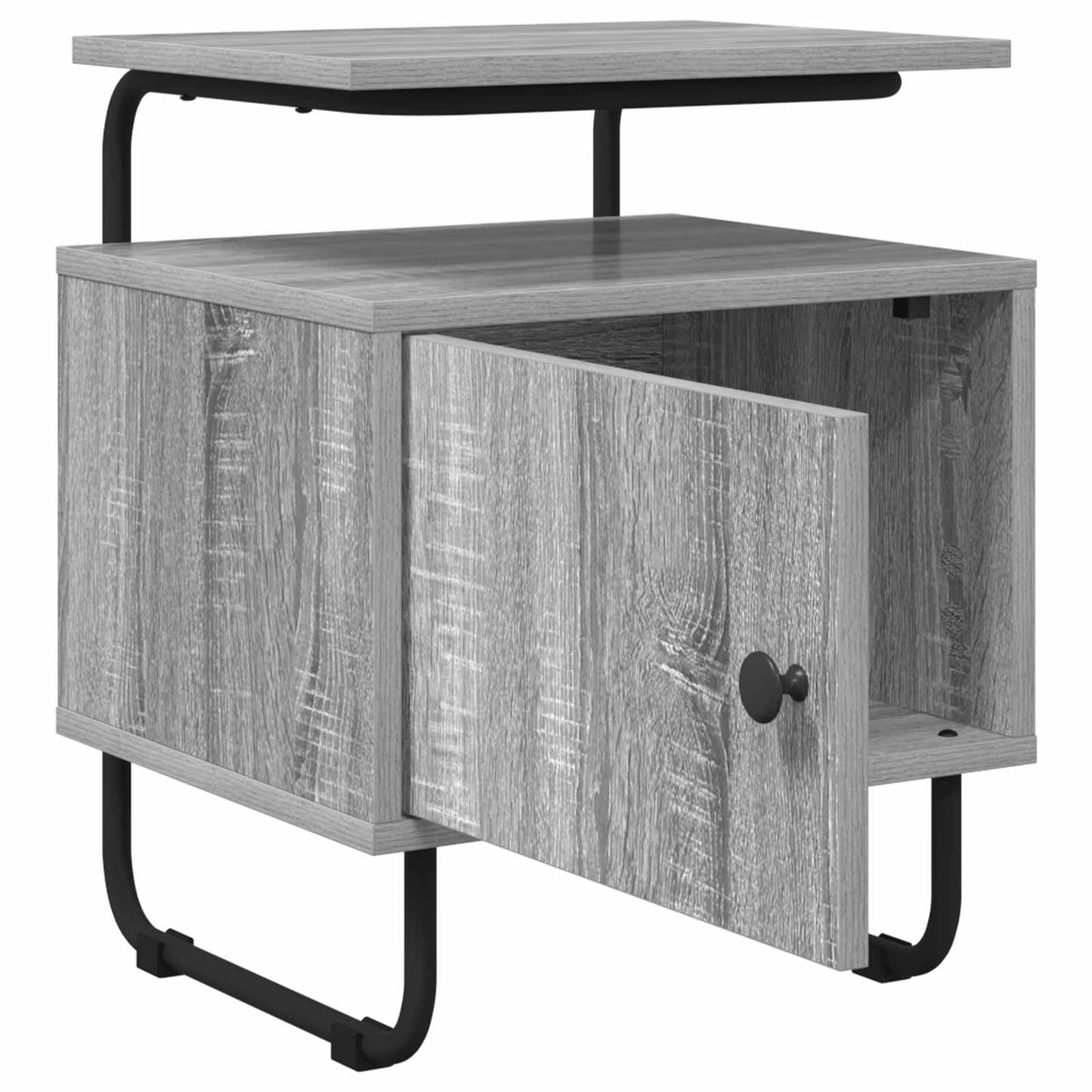 Nachtkastje 2 st Grijs Sonoma 40 x 36,5 x 50 cm Bewerkt hout is nu te koop bij PeponiXL, paradijselijk wonen!
