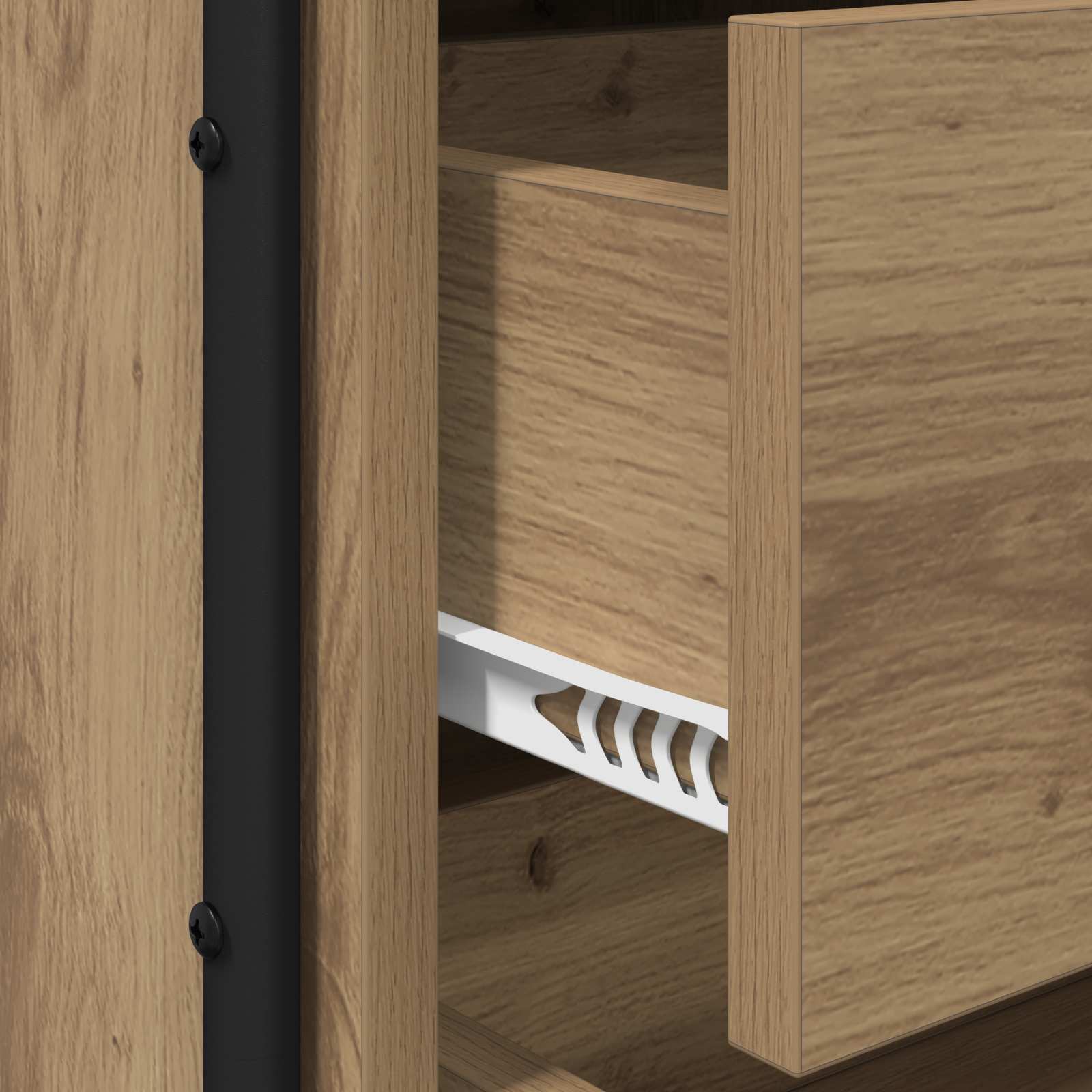 Nachtkastje Artisanaal eiken Bewerkt hout is nu te koop bij PeponiXL, paradijselijk wonen!