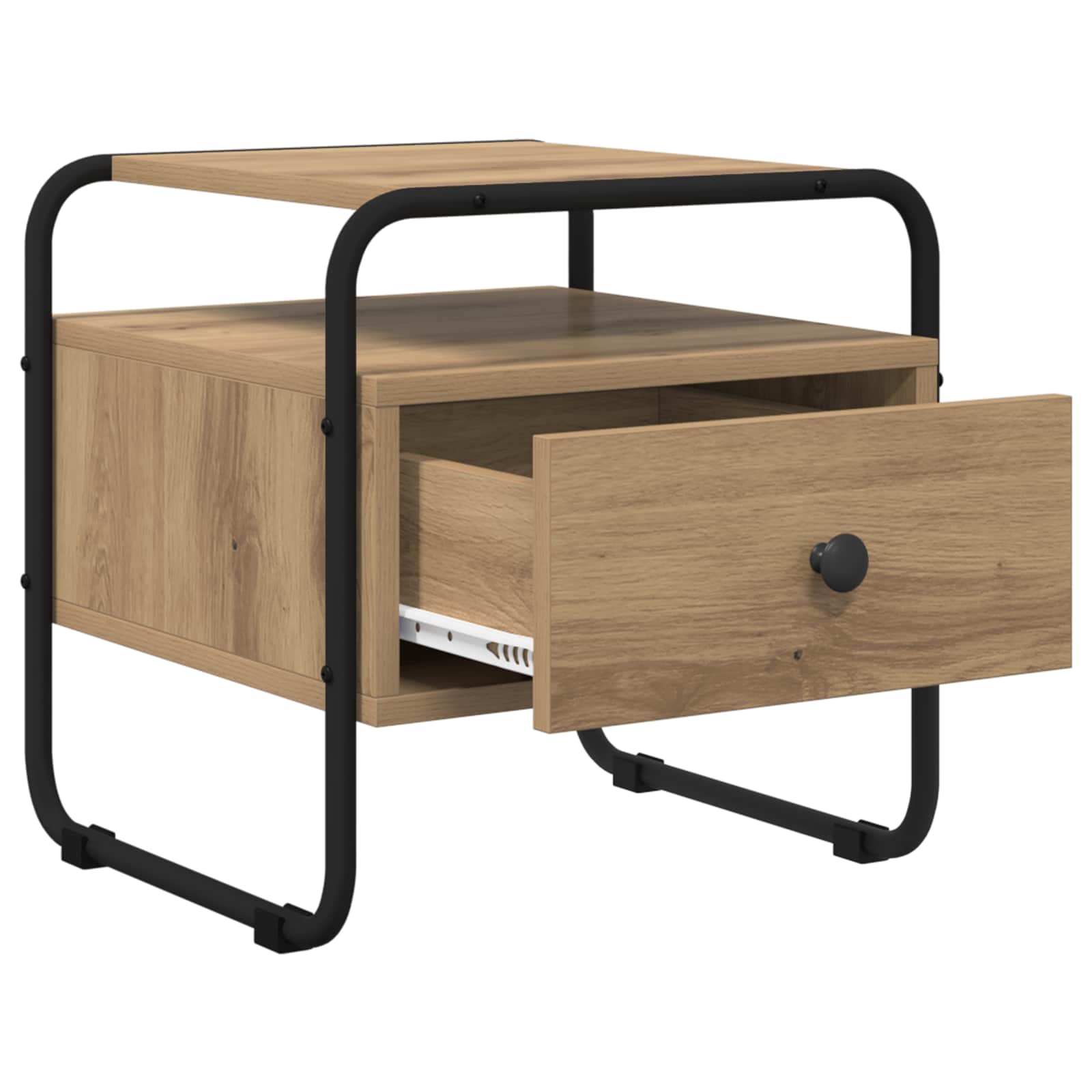 Nachtkastje Artisanaal eiken Bewerkt hout is nu te koop bij PeponiXL, paradijselijk wonen!