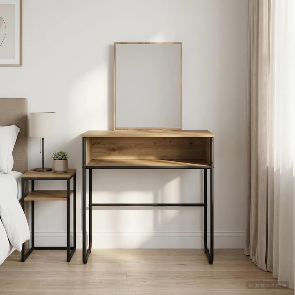 Plafondtafel Artisanaal eiken 81 x 40 x 131 cm Bewerkt hout