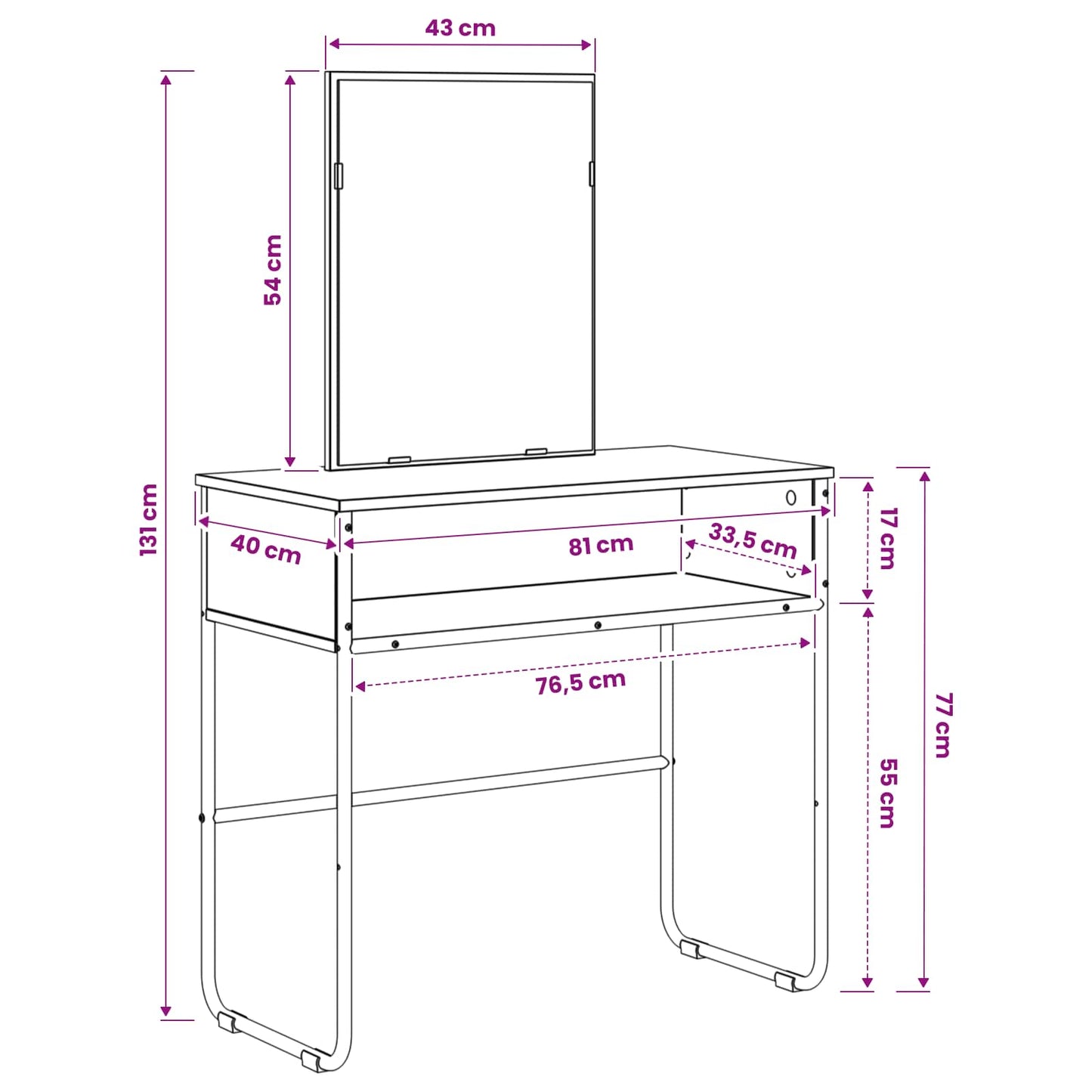 Plafondtafel Artisanaal eiken 81 x 40 x 131 cm Bewerkt hout