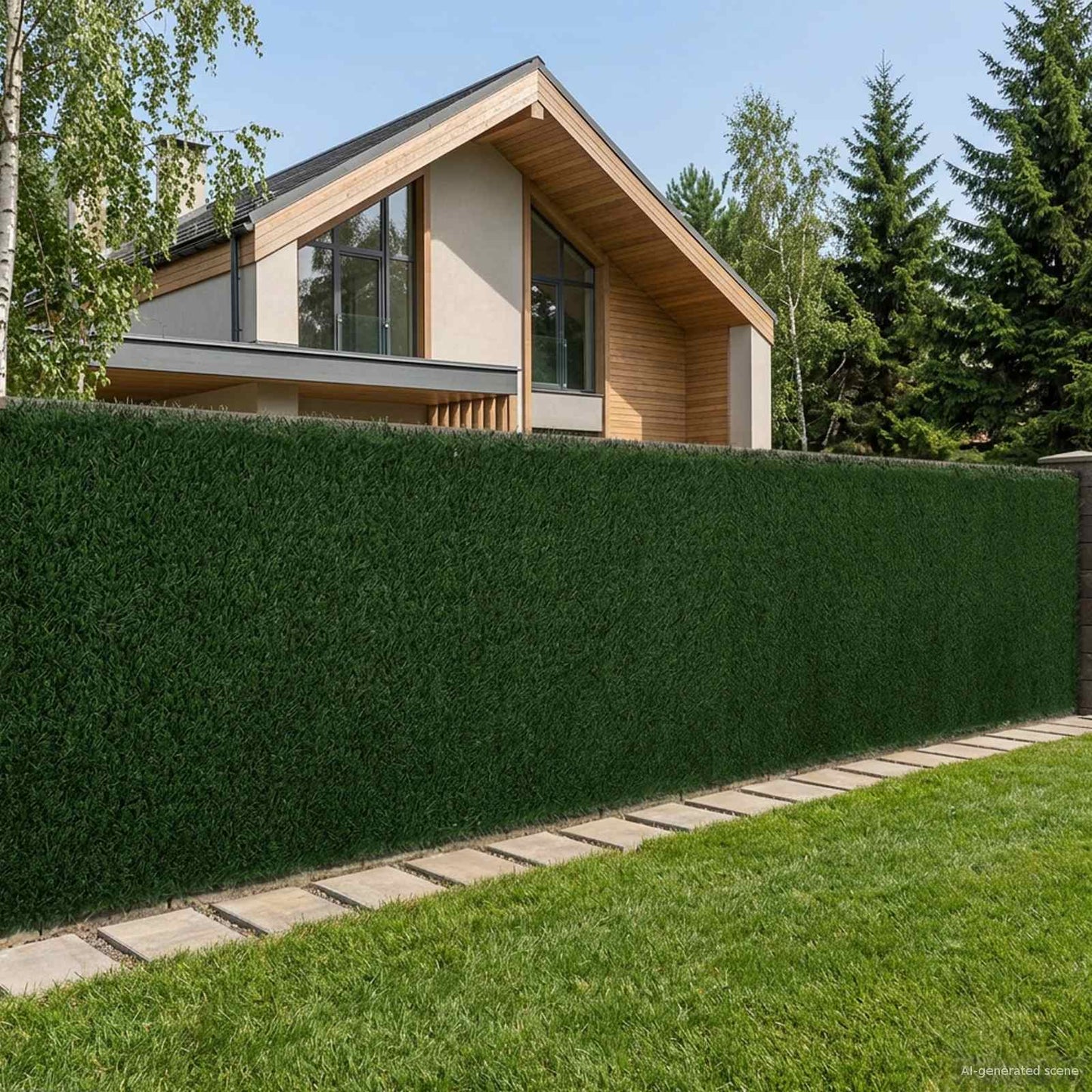 Kunsthaag Donkergroen 1 x 3 m PVC en staal is nu te koop bij PeponiXL, paradijselijk wonen!