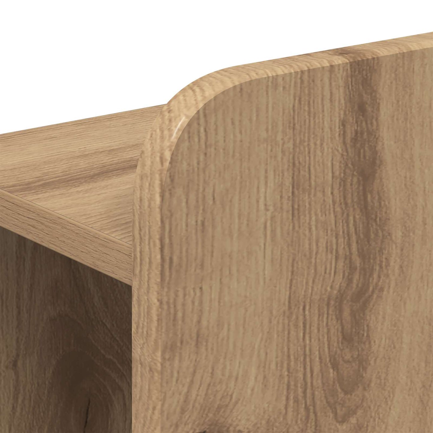 Bedframe met opslag Artisanaal eiken 80 x 200 cm Bewerkt hout is nu te koop bij PeponiXL, paradijselijk wonen!