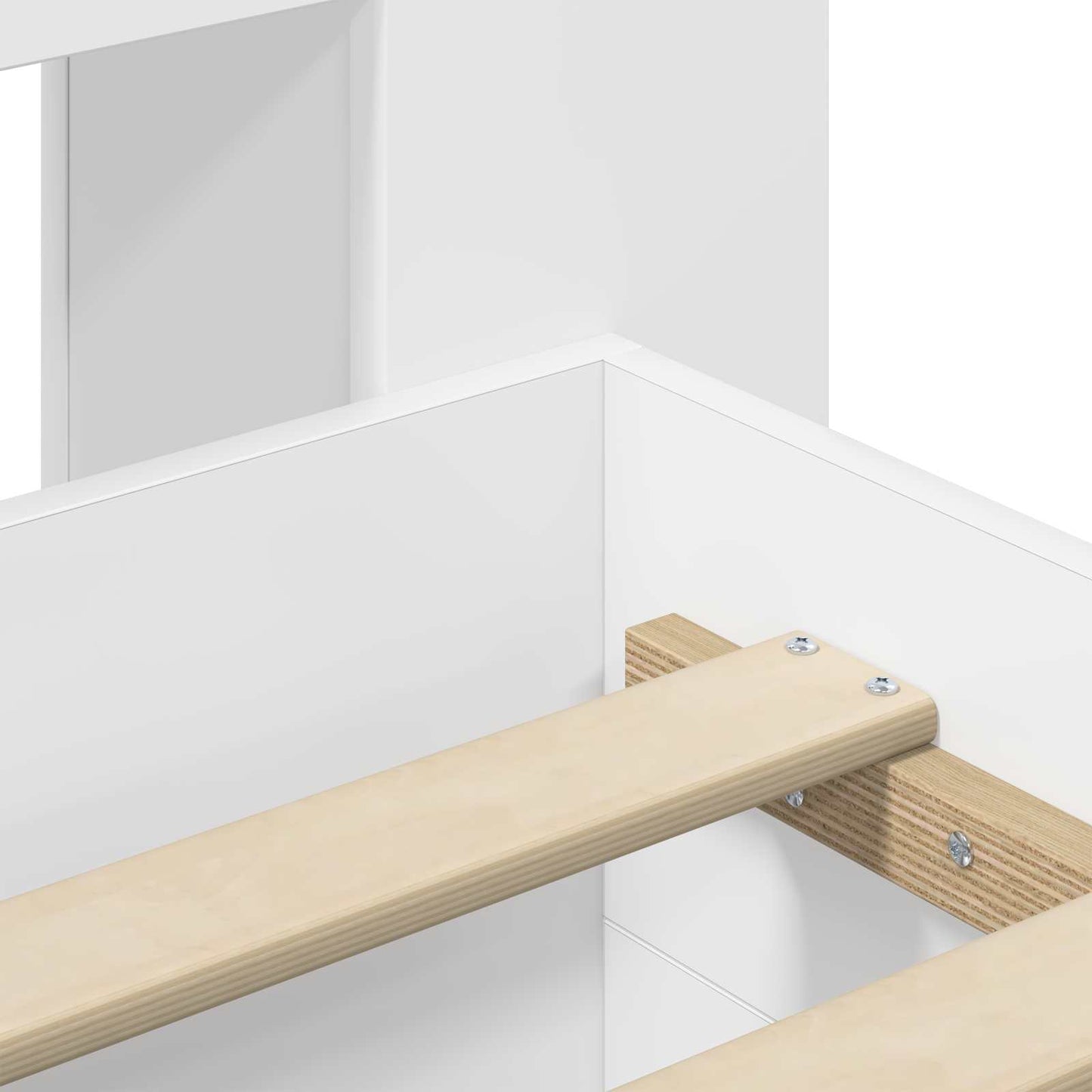 Bedframe met opslag met hoofdeinde Wit 80 x 200 cm Bewerkt hout is nu te koop bij PeponiXL, paradijselijk wonen!