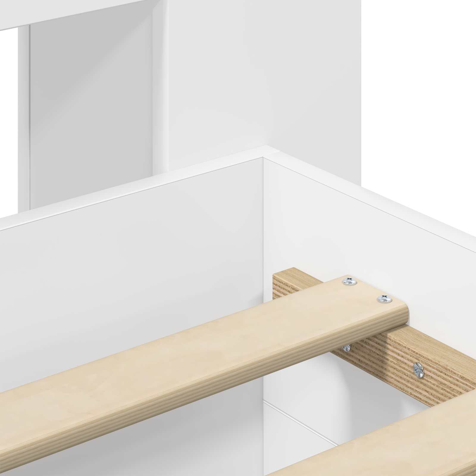 Bedframe met opslag met hoofdeinde Wit 80 x 200 cm Bewerkt hout is nu te koop bij PeponiXL, paradijselijk wonen!