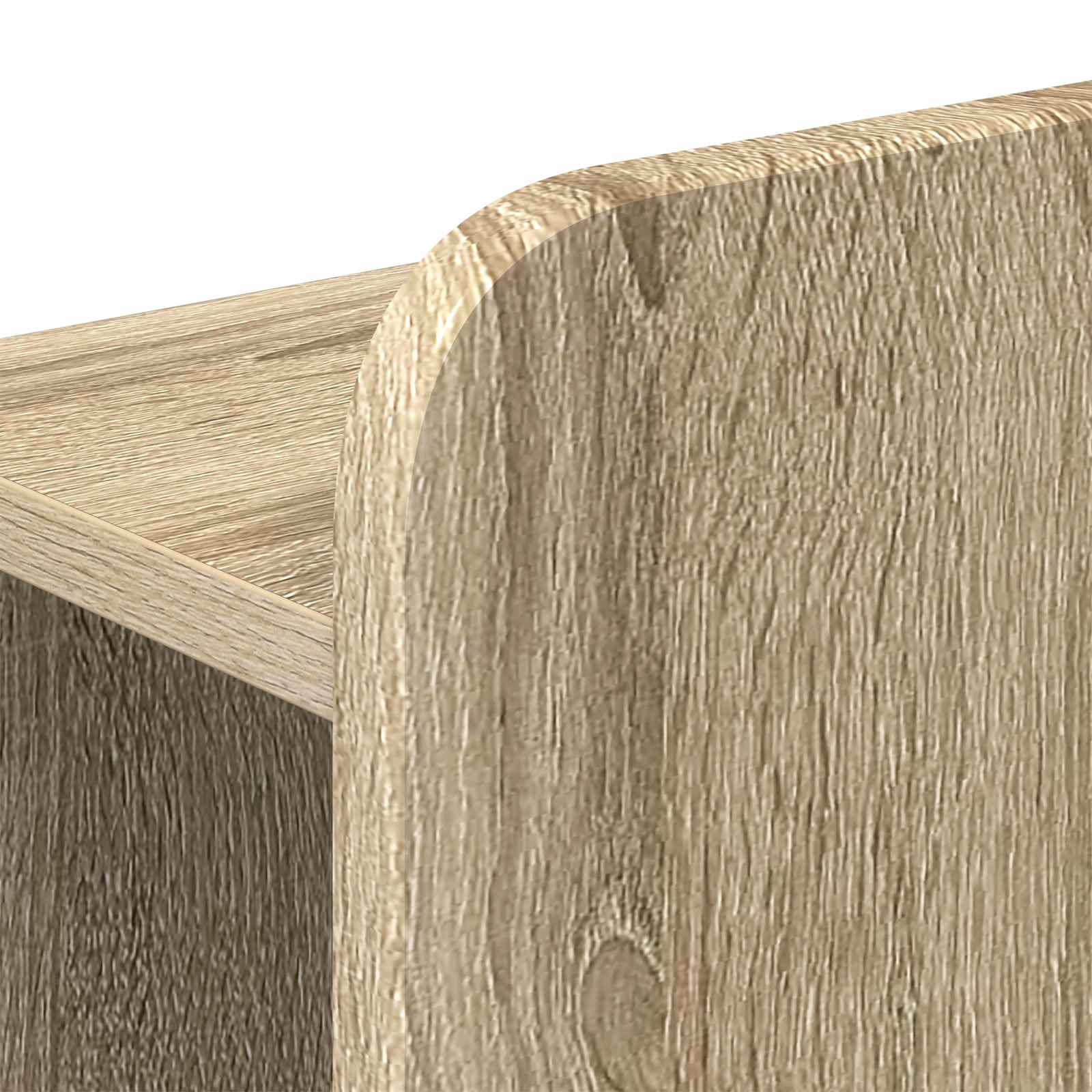 Bedframe met opslag Sonoma Eiken 150 x 200 cm Bewerkt hout is nu te koop bij PeponiXL, paradijselijk wonen!