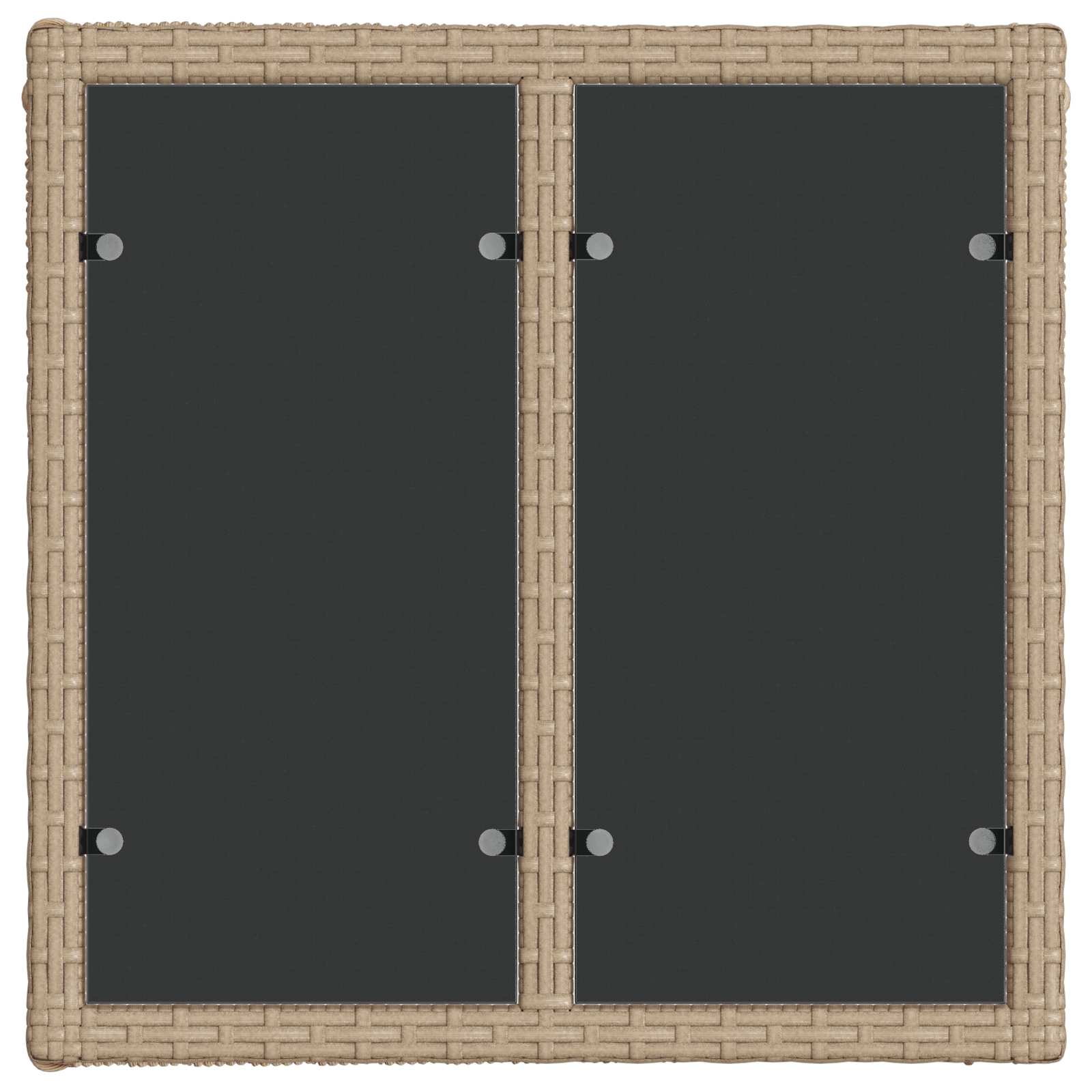 Tuinbankenset 5 pcs Beige poly rattan is nu te koop bij PeponiXL, paradijselijk wonen!