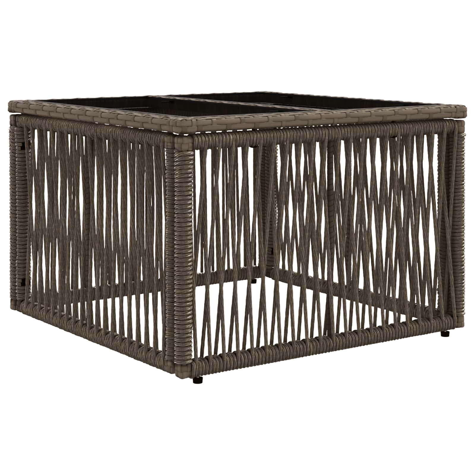 Tuinbankenset 8 pcs Grijs poly rattan is nu te koop bij PeponiXL, paradijselijk wonen!