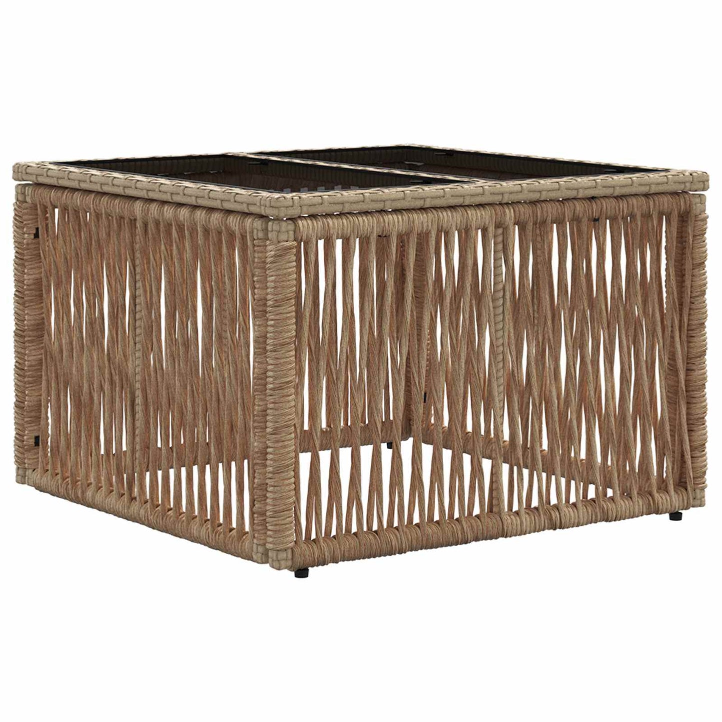 Tuinbankenset 10 pcs Beige poly rattan is nu te koop bij PeponiXL, paradijselijk wonen!
