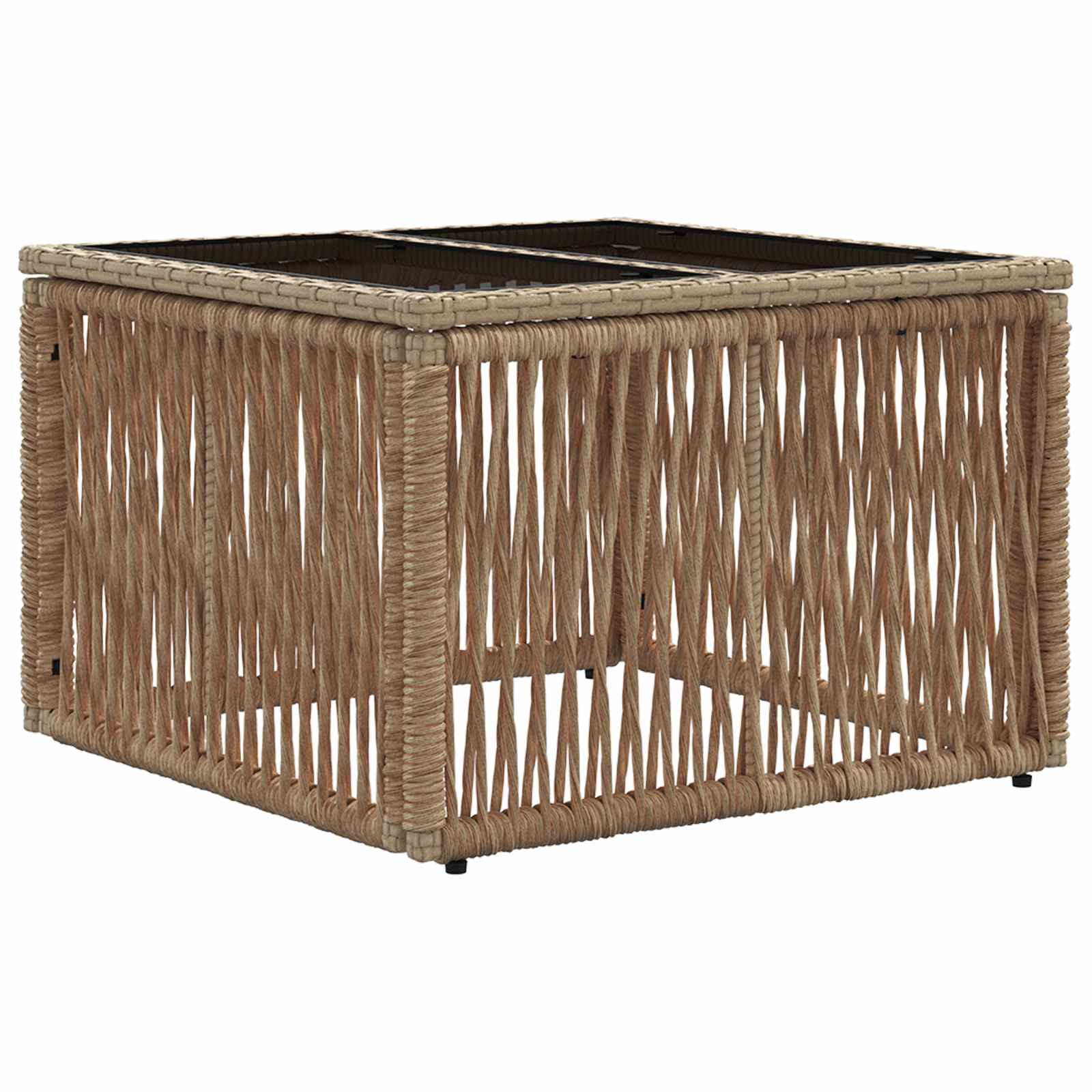 Tuinbankenset 10 pcs Beige poly rattan is nu te koop bij PeponiXL, paradijselijk wonen!
