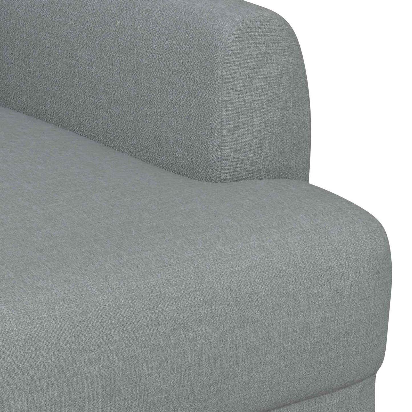 Loungebank met knopencomfort Lichtgrijs 116 x 67 x 80 cm Stof