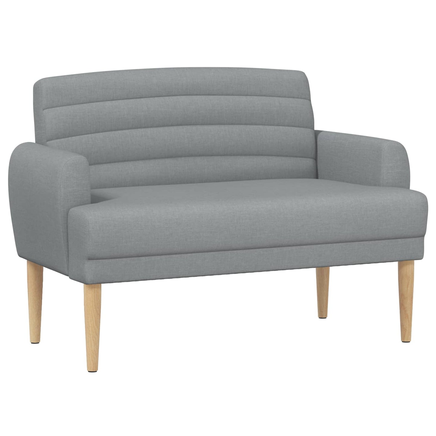 Loungebank met knopencomfort Lichtgrijs 116 x 67 x 80 cm Stof