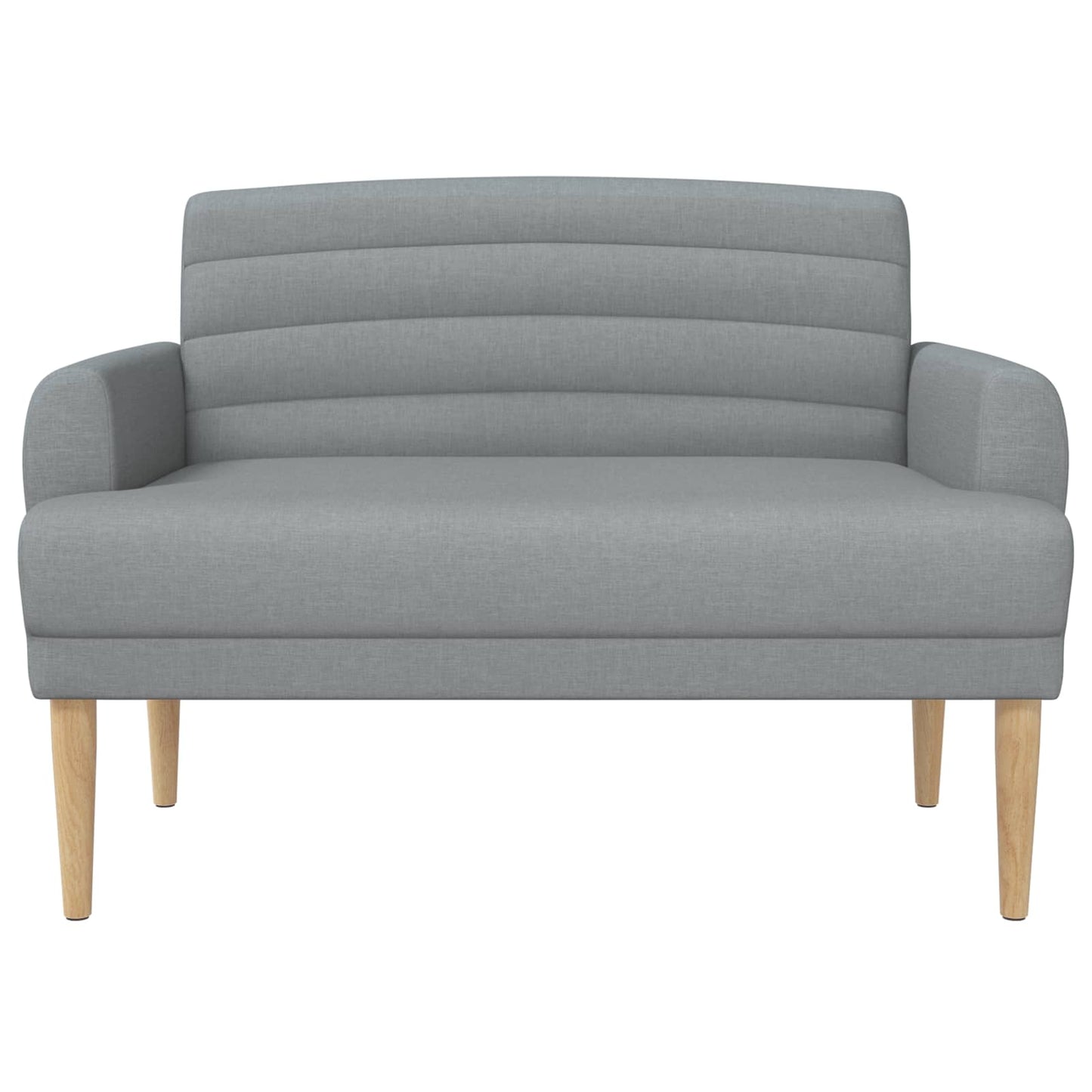 Loungebank met knopencomfort Lichtgrijs 116 x 67 x 80 cm Stof