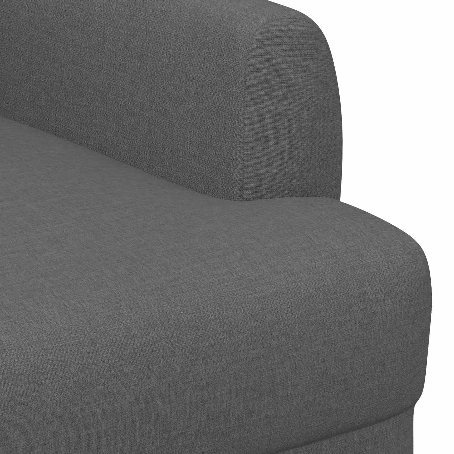 Loungebank met knopencomfort Donkergrijs 116 x 67 x 80 cm Stof
