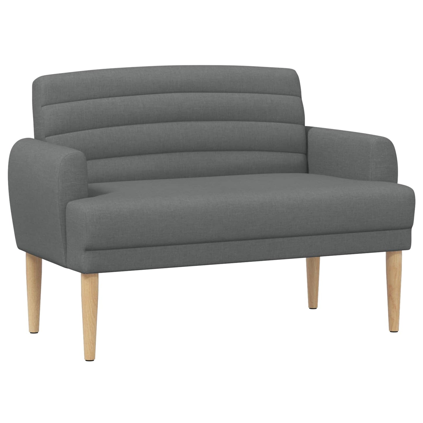 Loungebank met knopencomfort Donkergrijs 116 x 67 x 80 cm Stof