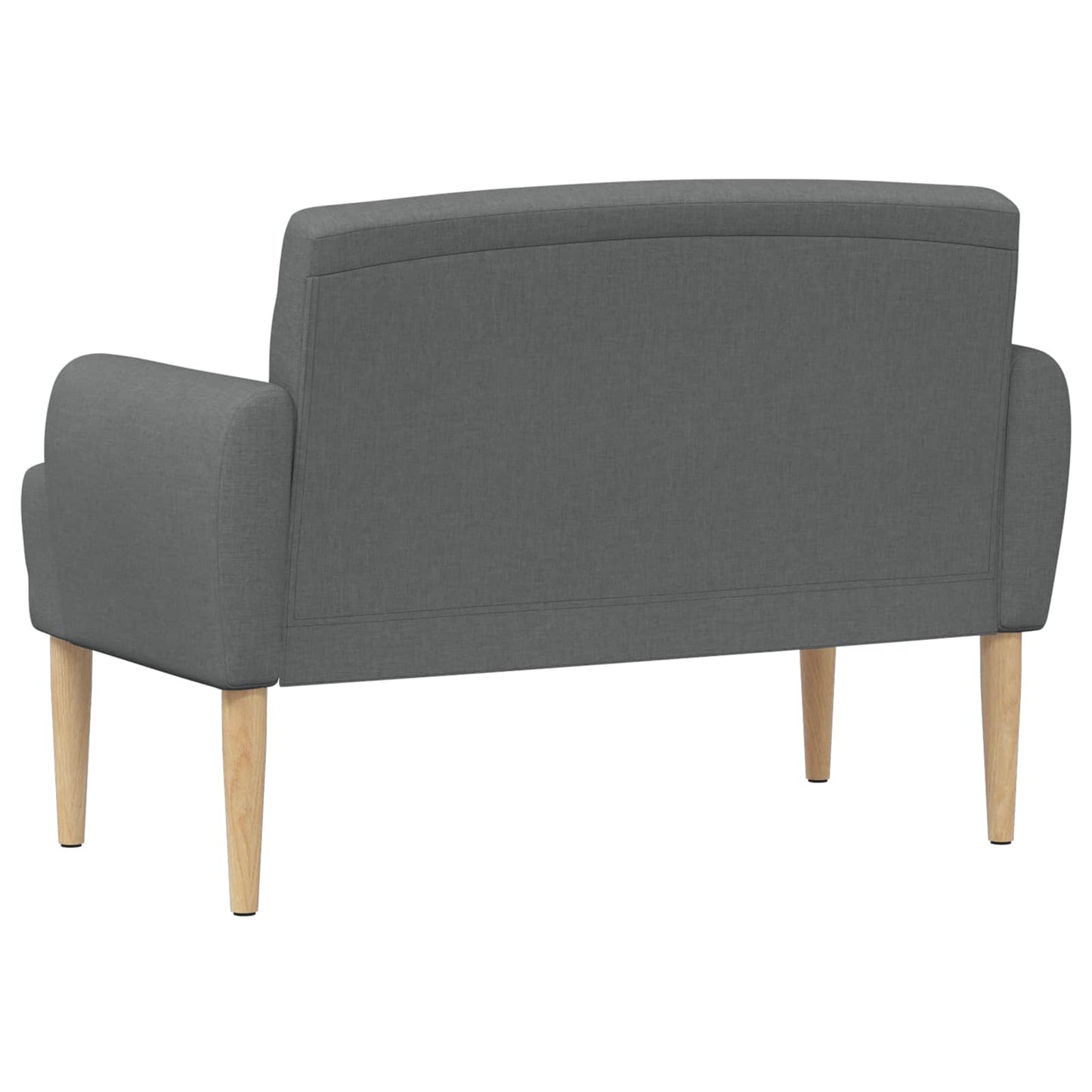 Loungebank met knopencomfort Donkergrijs 116 x 67 x 80 cm Stof