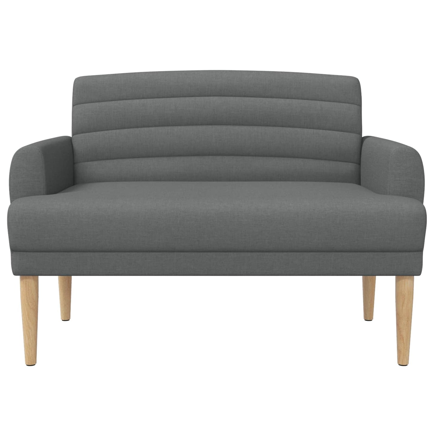 Loungebank met knopencomfort Donkergrijs 116 x 67 x 80 cm Stof