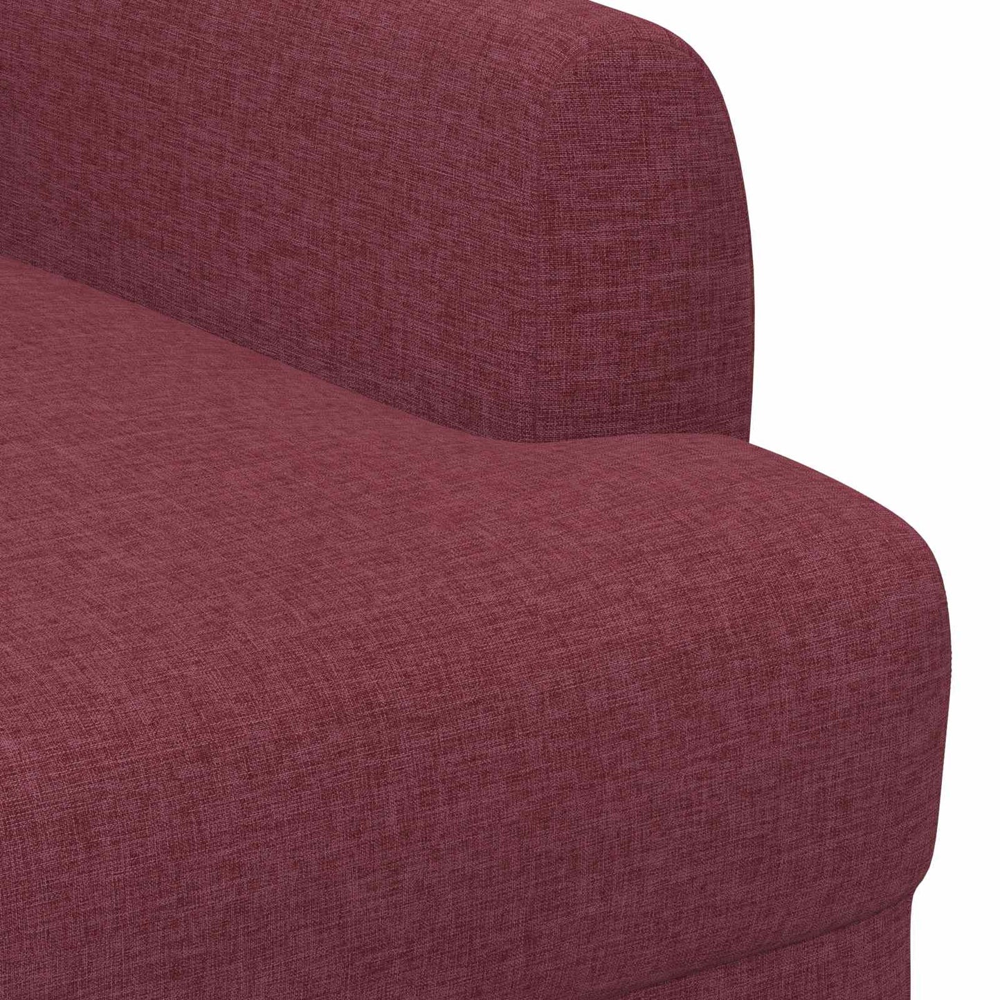 Loungebank met knopencomfort Wijnrood 116 x 67 x 80 cm Stof