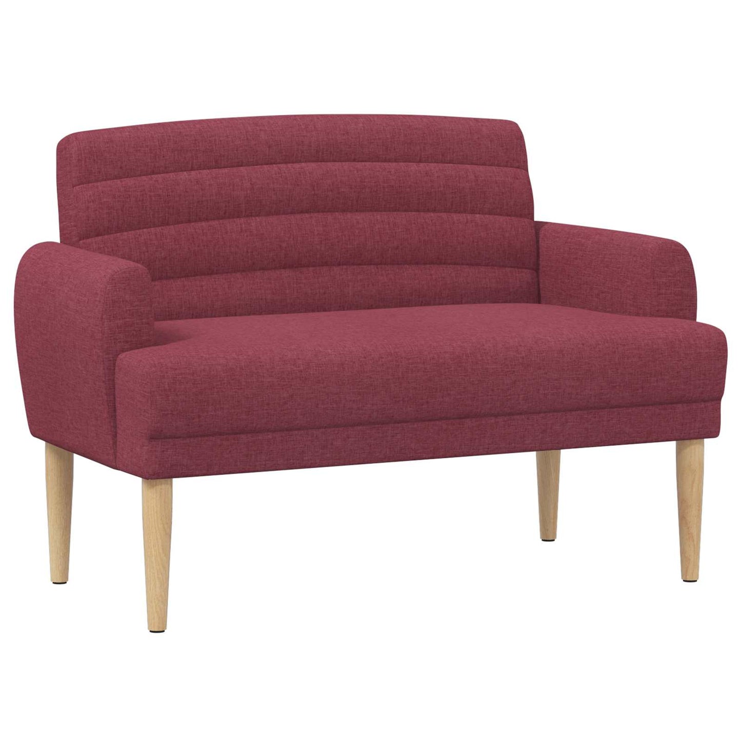 Loungebank met knopencomfort Wijnrood 116 x 67 x 80 cm Stof