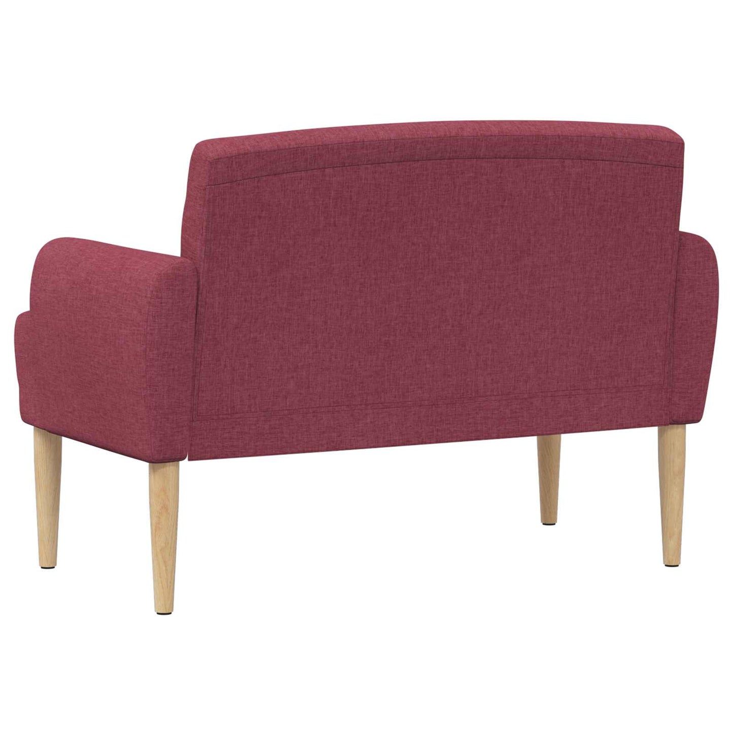 Loungebank met knopencomfort Wijnrood 116 x 67 x 80 cm Stof