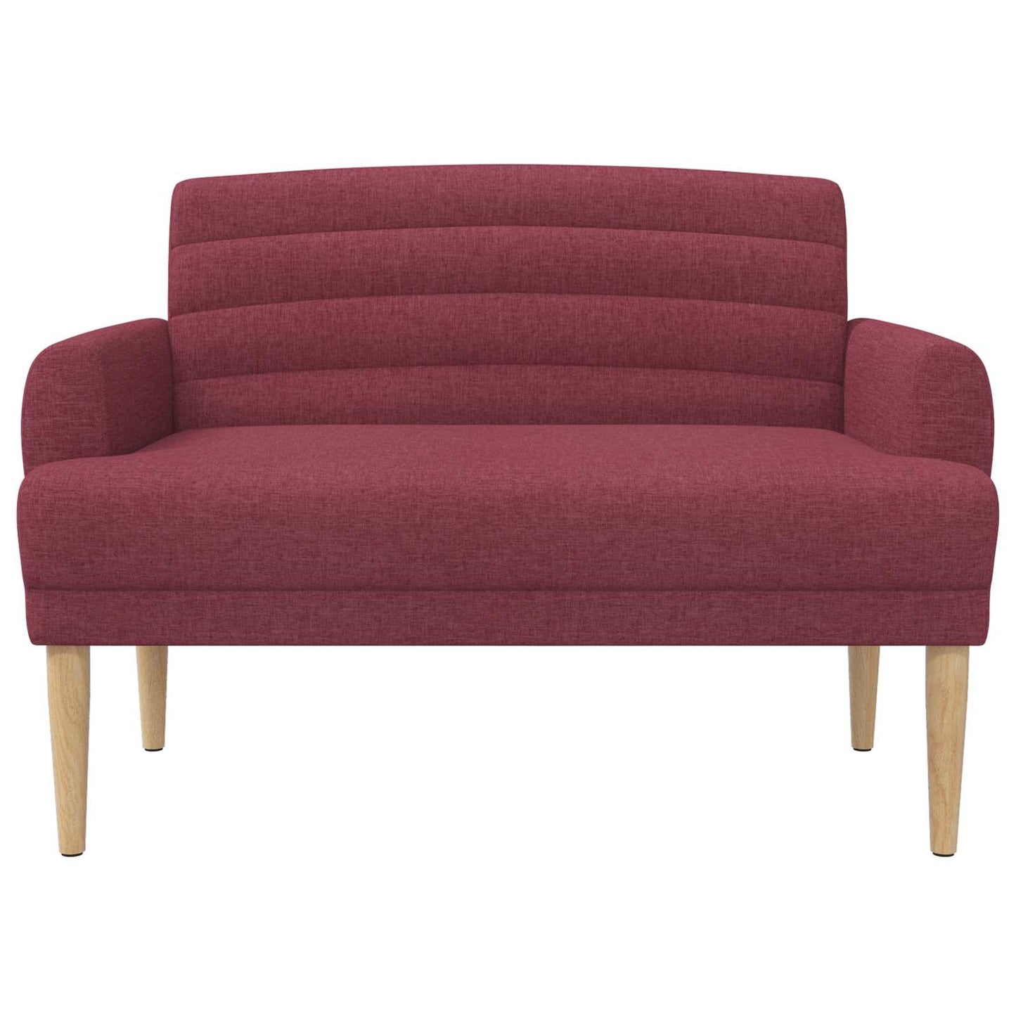 Loungebank met knopencomfort Wijnrood 116 x 67 x 80 cm Stof