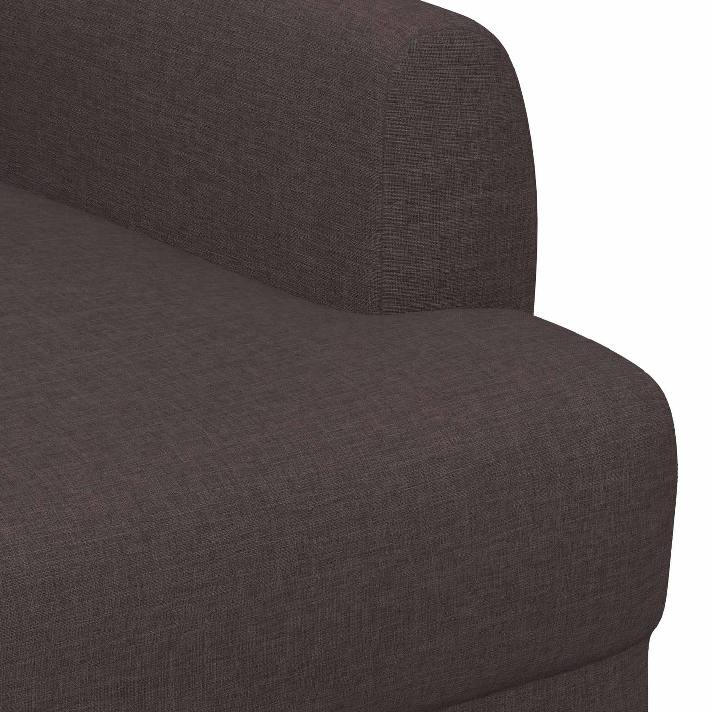 Loungebank met knopencomfort Donkerbruin 116 x 67 x 80 cm Stof