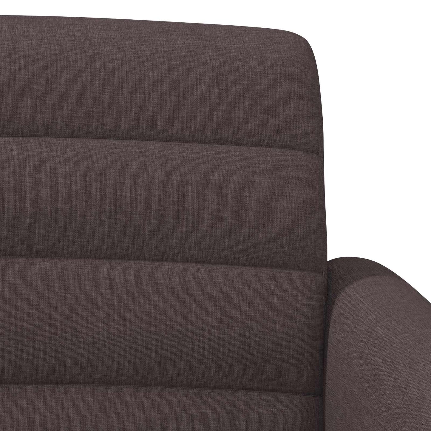 Loungebank met knopencomfort Donkerbruin 116 x 67 x 80 cm Stof
