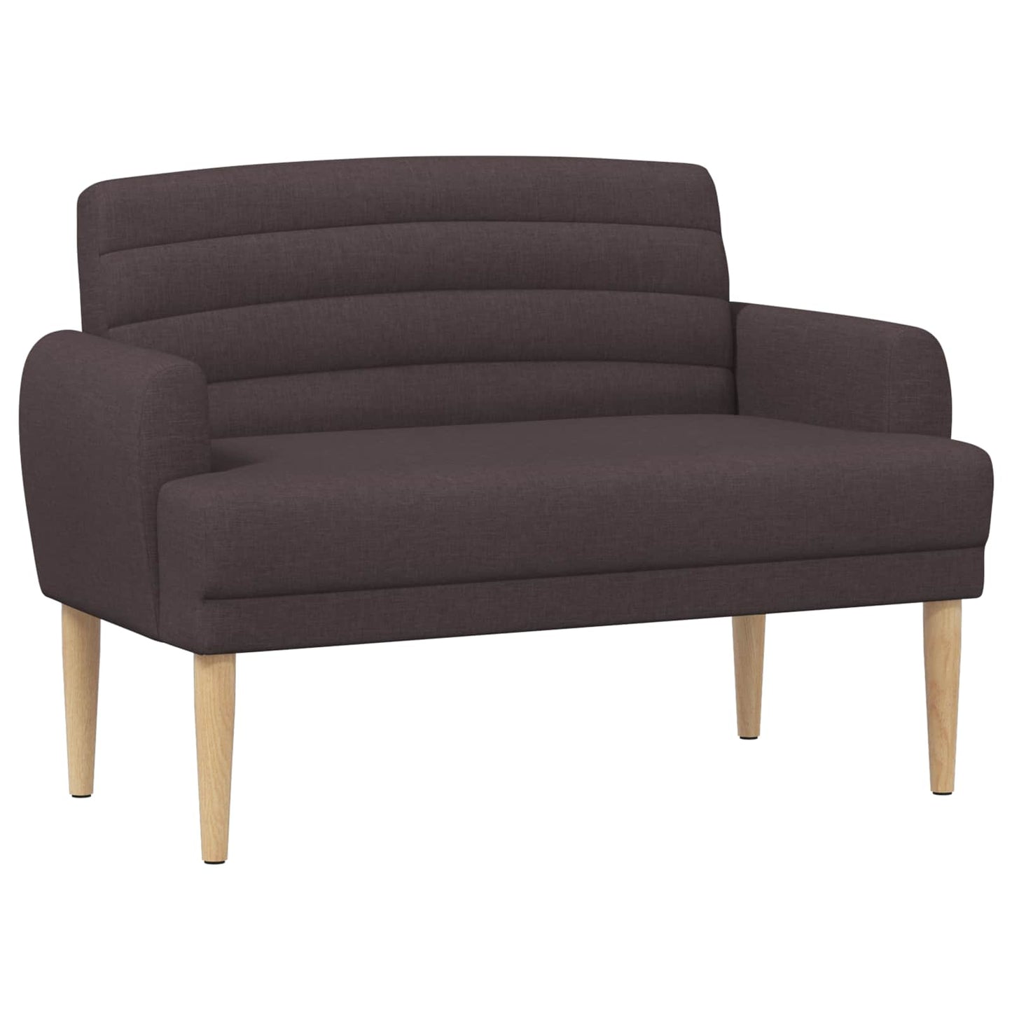 Loungebank met knopencomfort Donkerbruin 116 x 67 x 80 cm Stof
