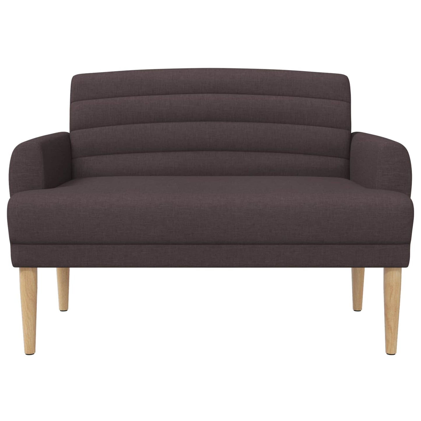 Loungebank met knopencomfort Donkerbruin 116 x 67 x 80 cm Stof