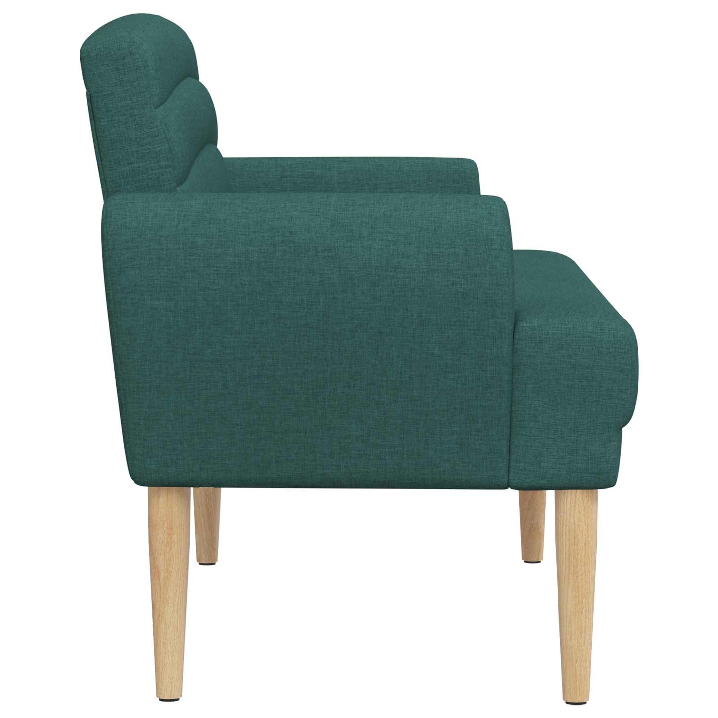 Loungebank met knopencomfort Donkergroen 116 x 67 x 80 cm Stof